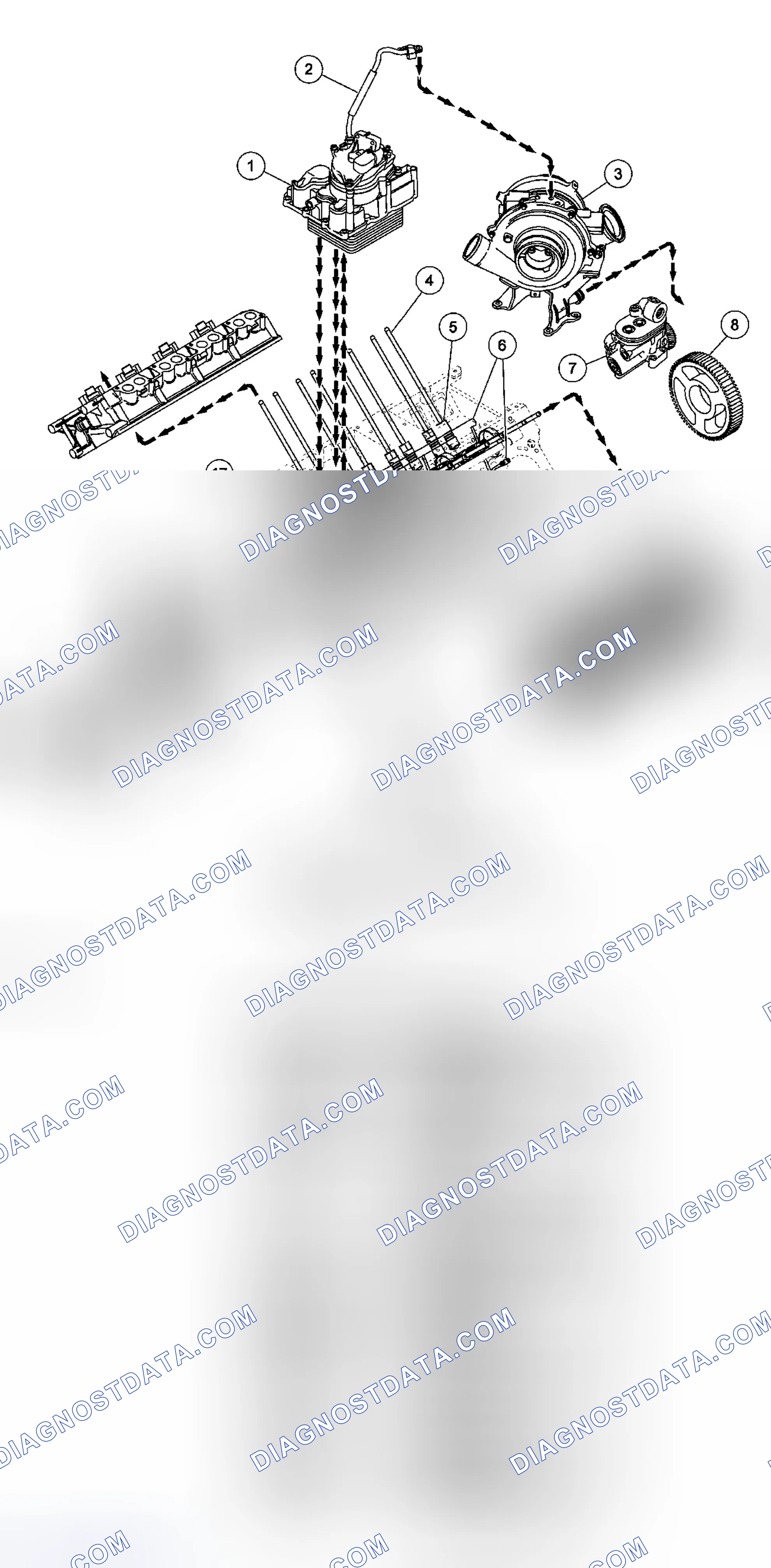 Scheme 801: Lubrication System - Low-Pressure