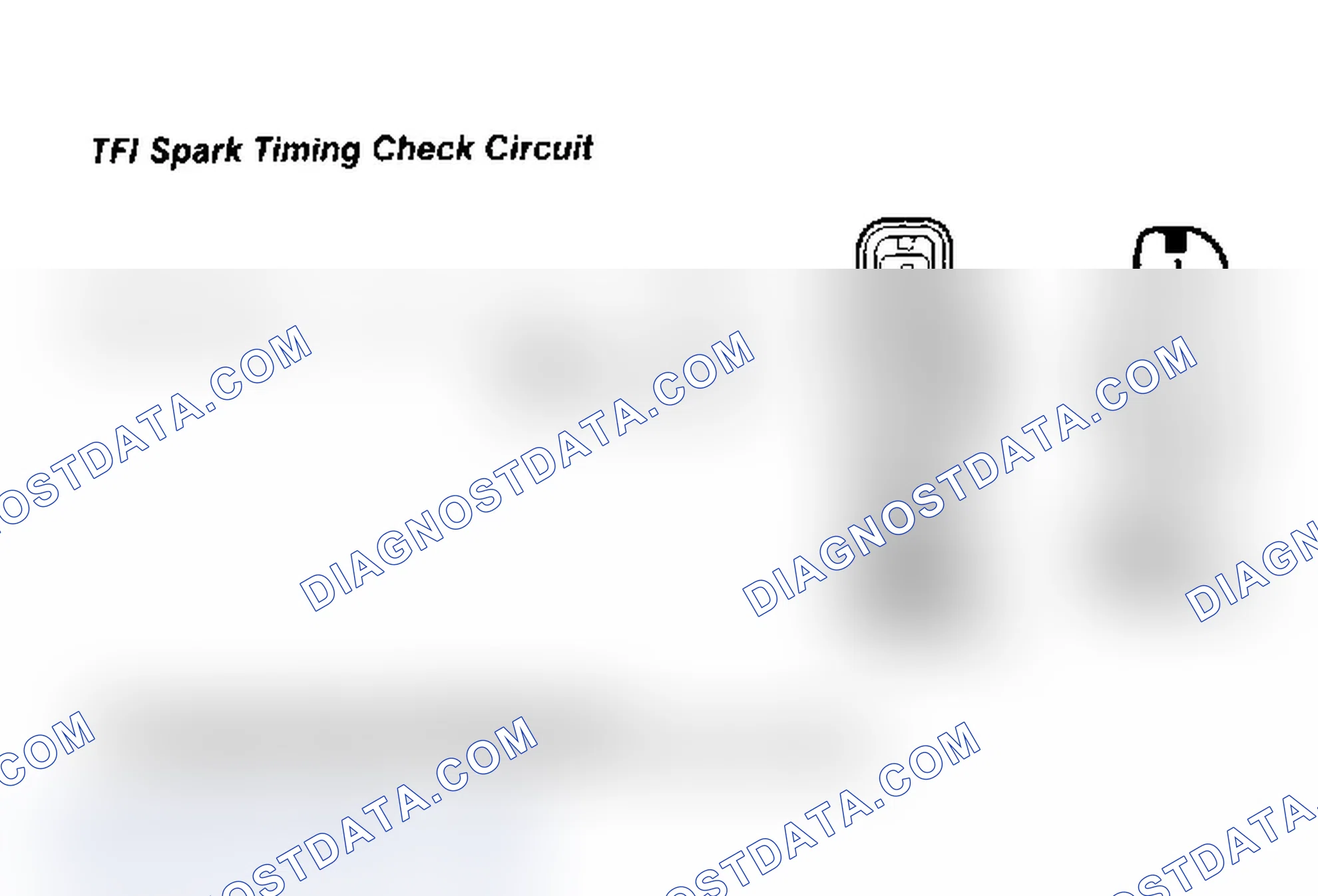 Scheme 63: TFI Spark Timing Check Circuit