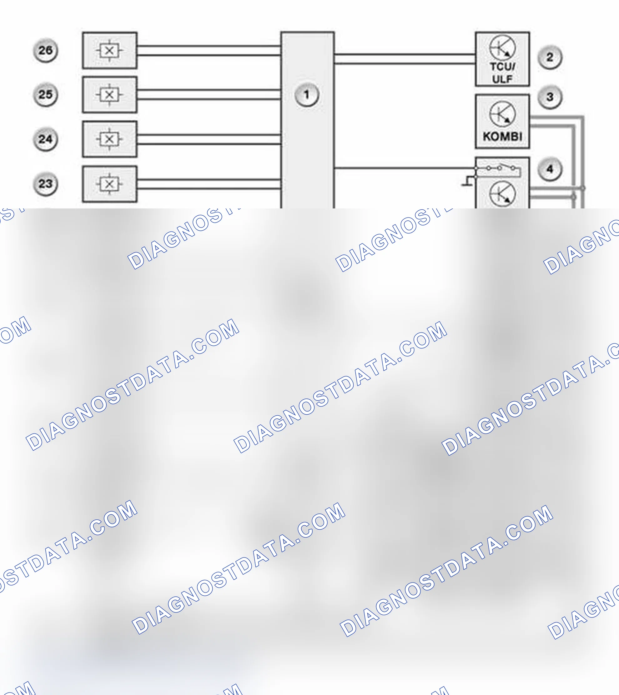 Scheme 27: System Circuit Diagram - E60, E61 Up To 09/2005 (All-Wheel Drive)