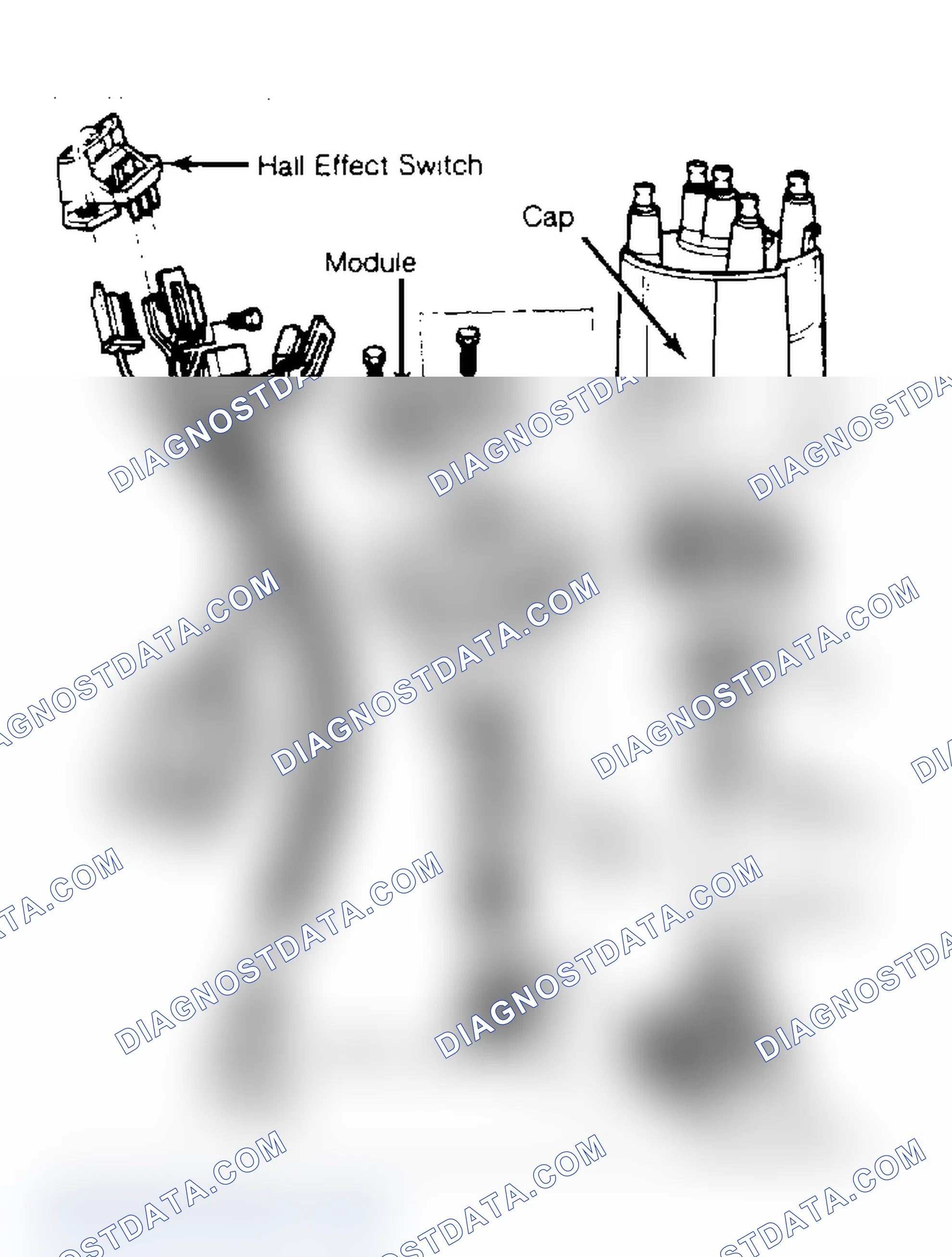 Scheme 11: HEI-EST Distributor With Sealed Connector Ignition coil is external (not shown).