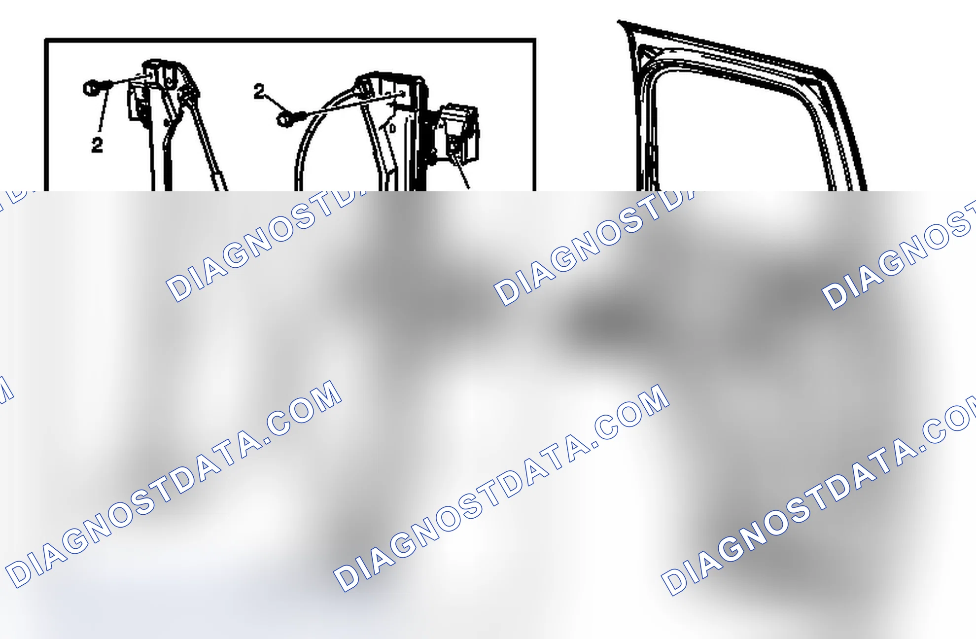 Scheme 18: Rear Side Door Window Regulator Replacement (Crew Cab, Manual)