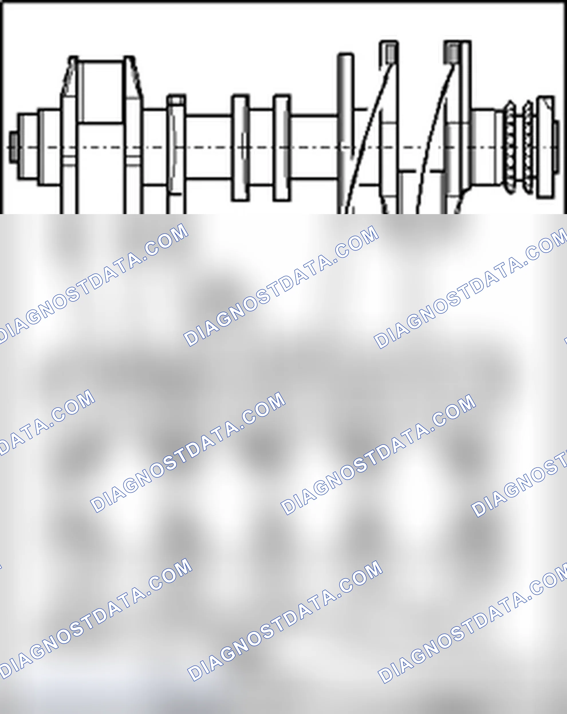 Scheme 146: Allocation of crankshaft bearing shells for guide frame - Version I
