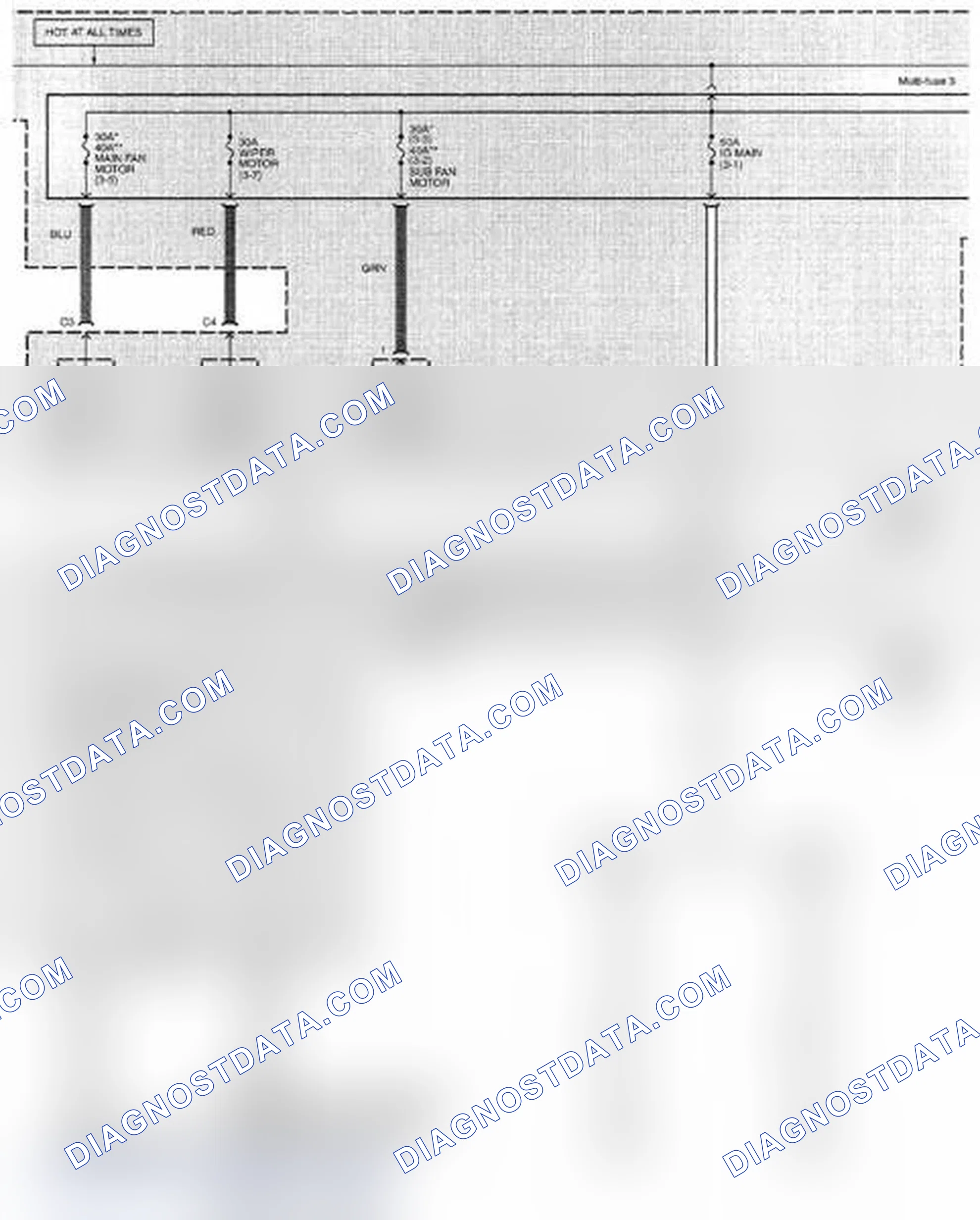 Scheme 88: Power Distribution Circuit Diagram - All Models (Page 10-5)