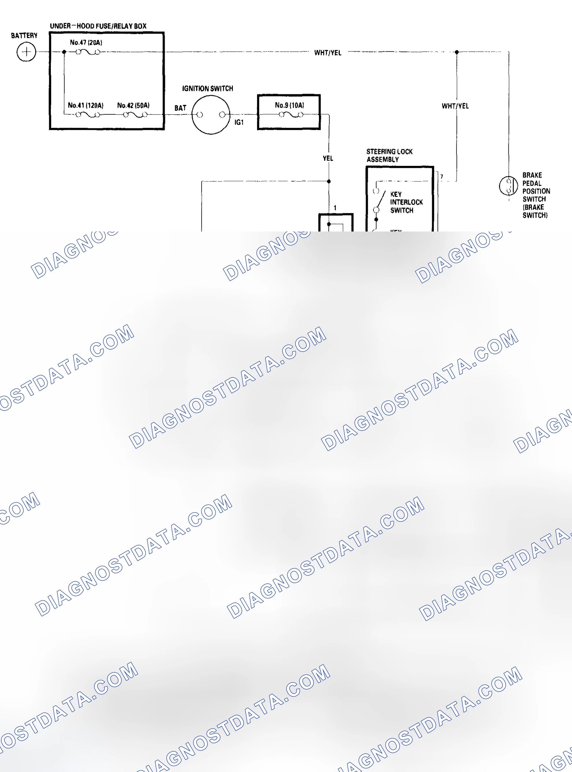 Scheme 450: A/T Interlock System Circuit Diagram