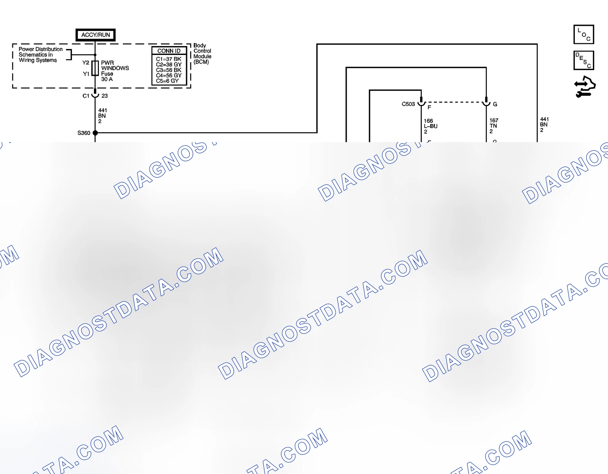 Scheme 1: Power Window Schematics (Coupe)