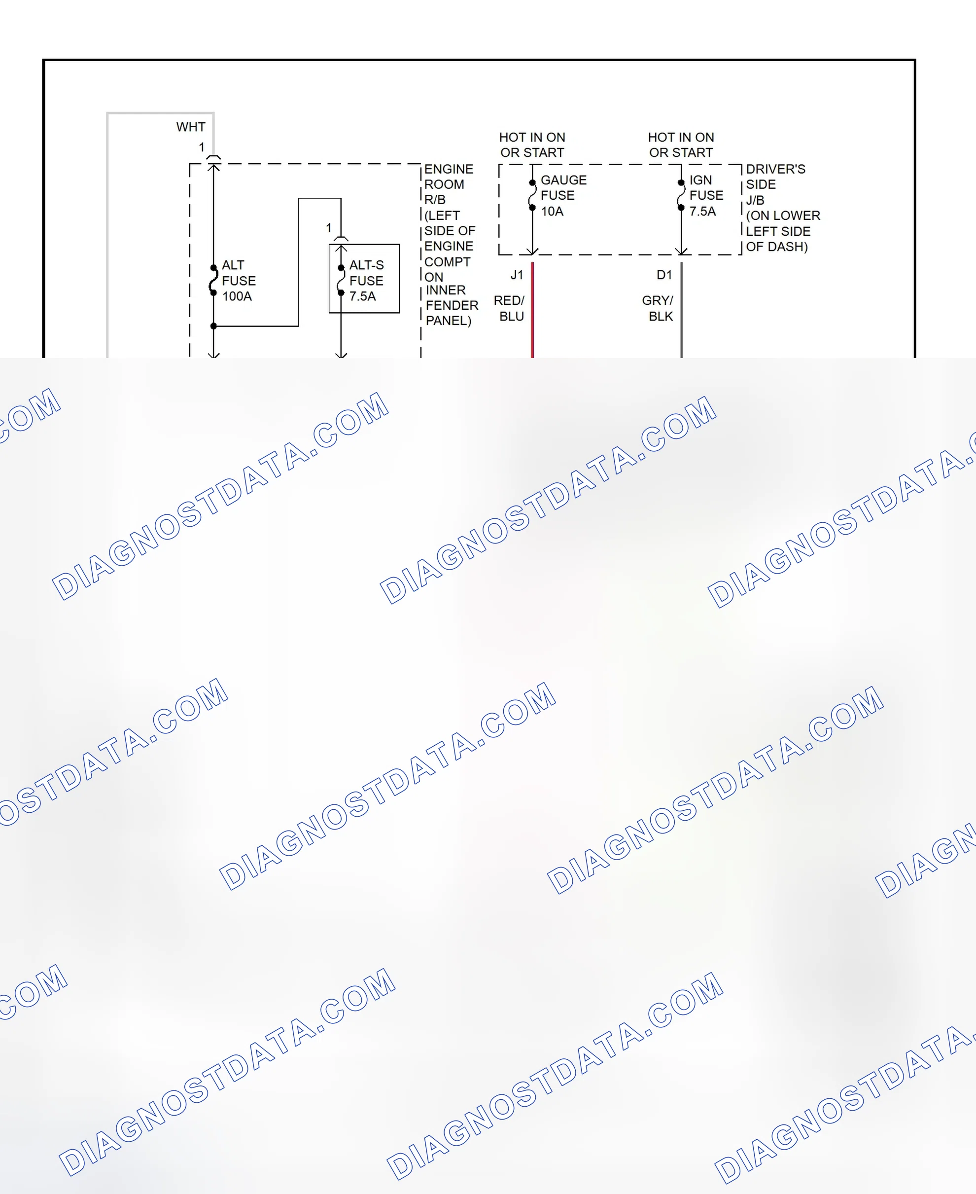 Scheme 13: Charging System Wiring Diagram (4Runner)