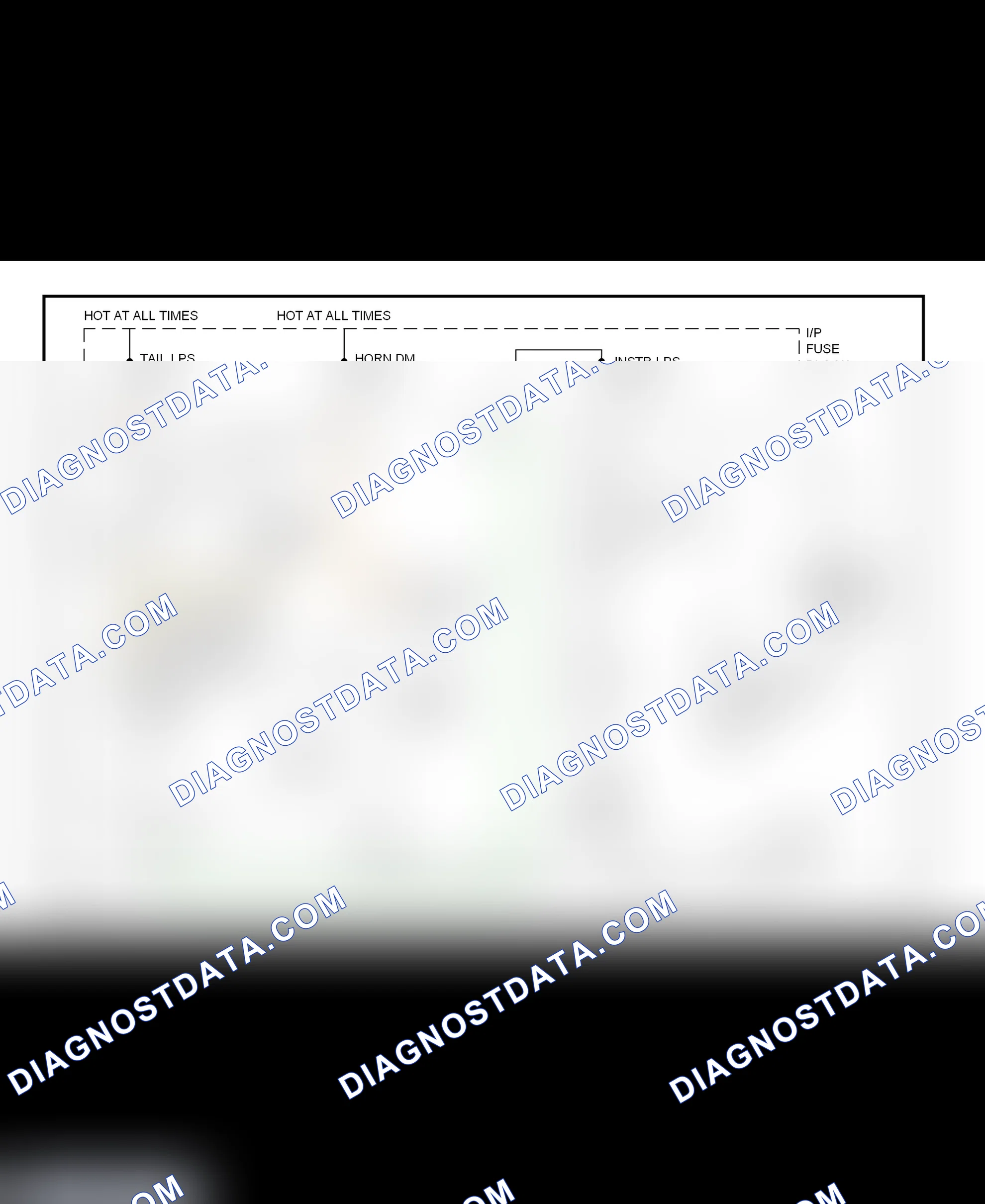 Scheme 40: Illumination/Interior Lights Wiring Diagram (Forward Control - Motorhome Chassis)