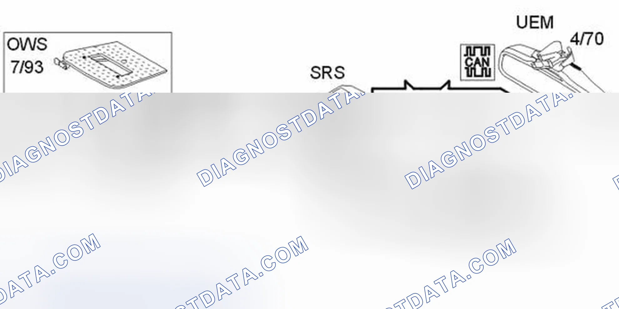 Scheme 104: ACTIVATING/DEACTIVATING FRONT PASSENGER AIRBAG (USA/CDN - CERTAIN MODELS ONLY)