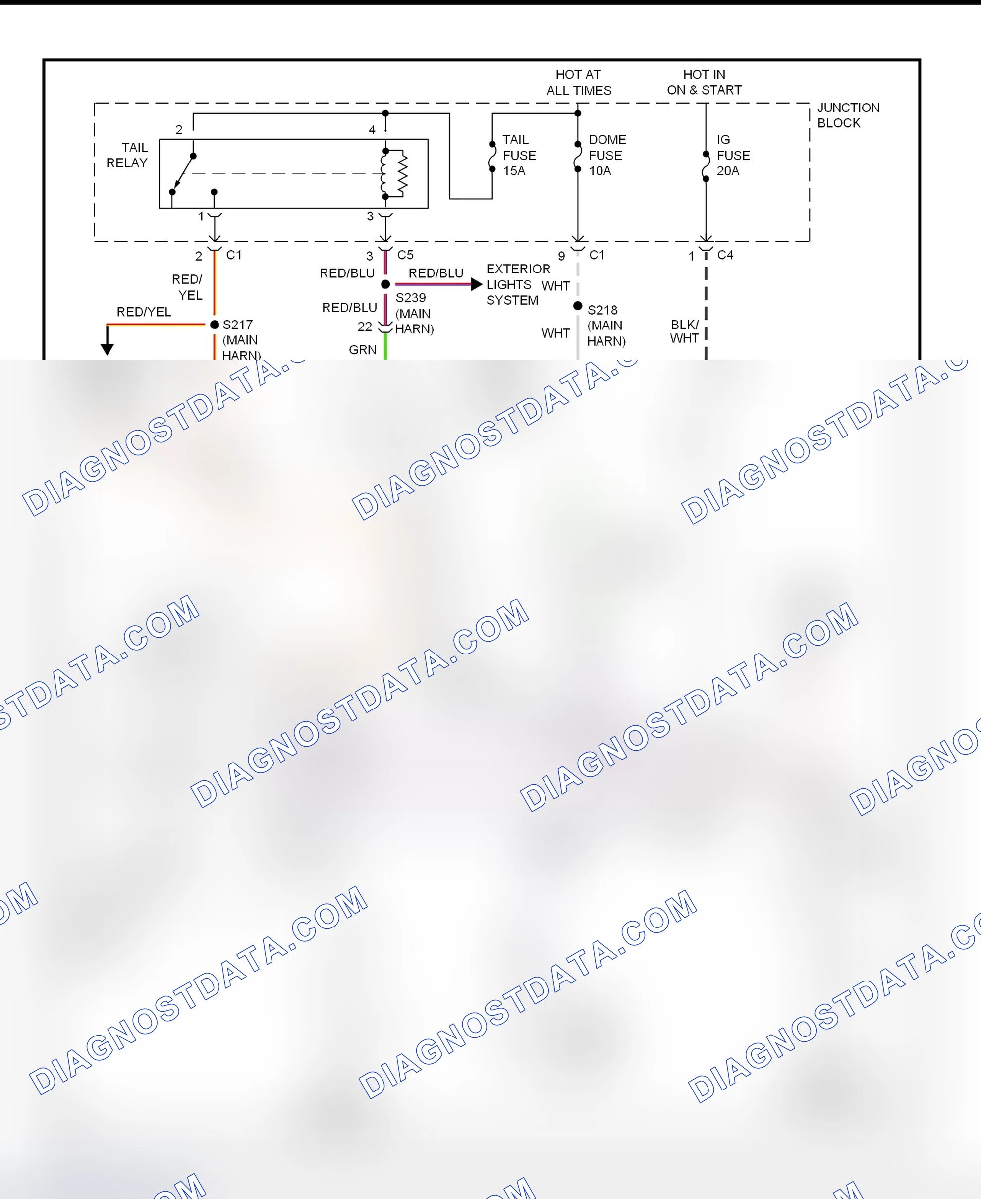 Scheme 29: Warning System Wiring Diagram (Tracker)
