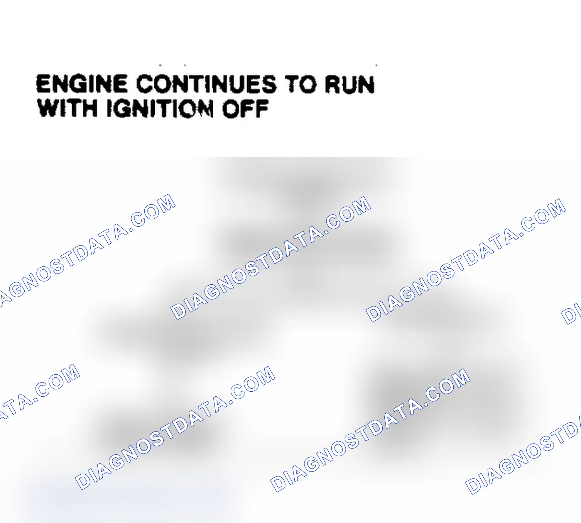 Scheme 24: Engine Continues to Run With Ignition Off