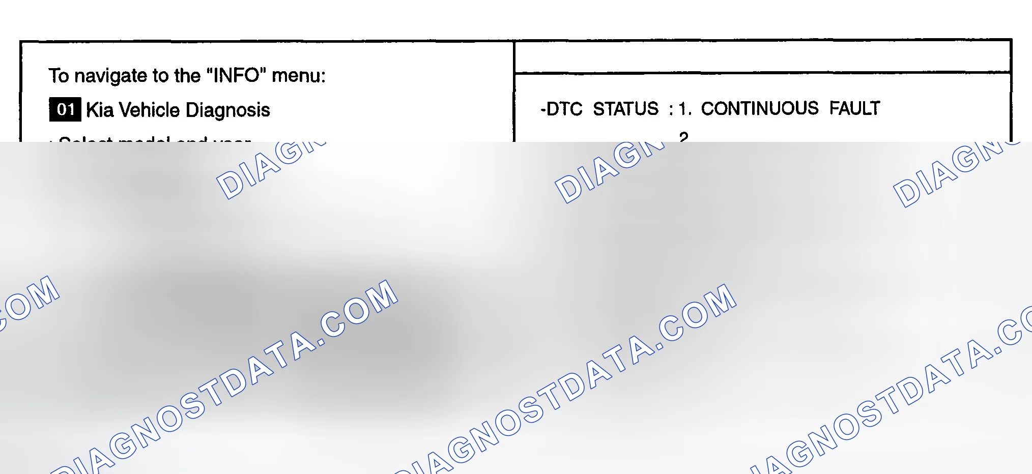 Scheme 258: MONITOR DTC STATUS