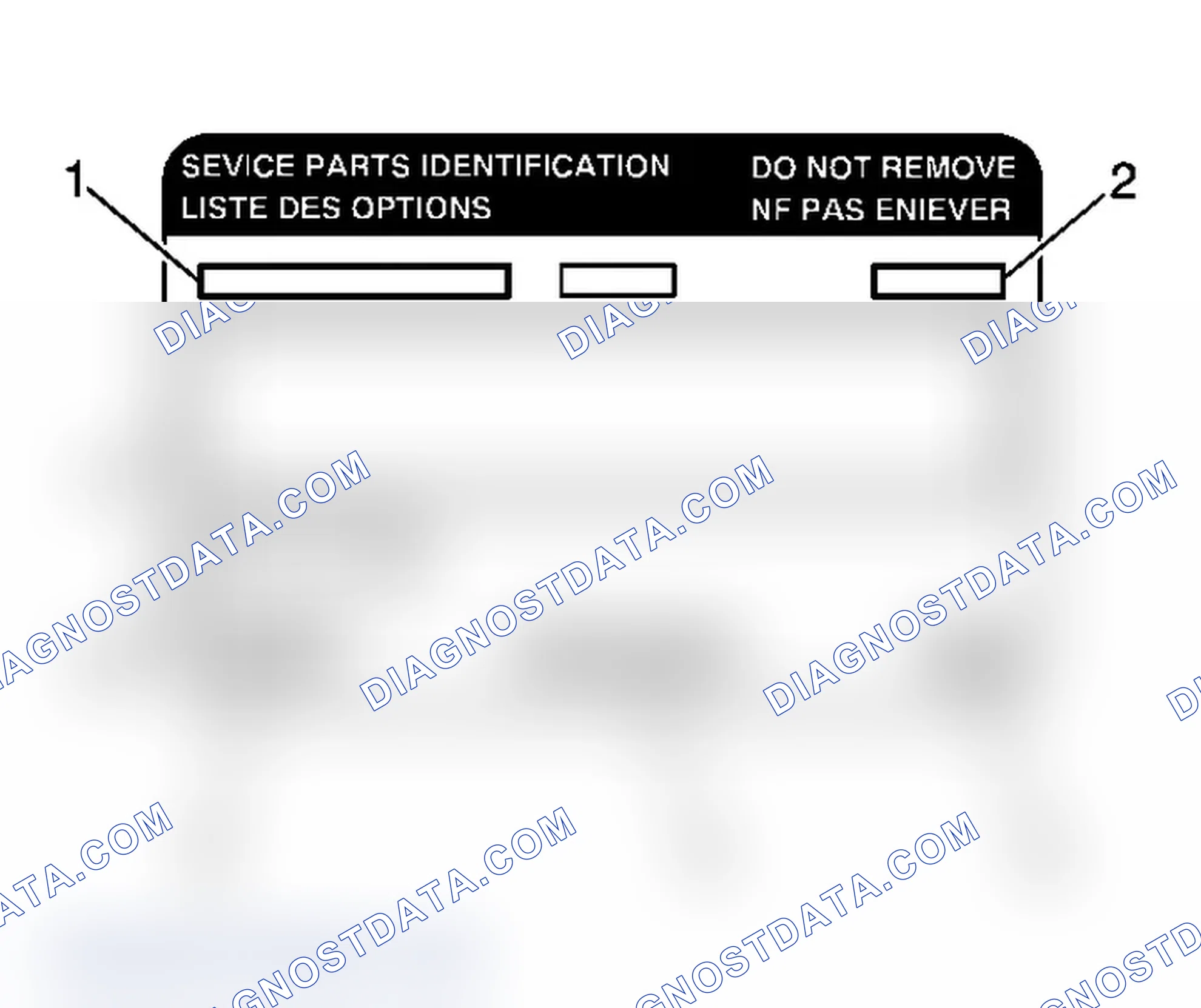 Scheme 16: Label - Service Parts ID