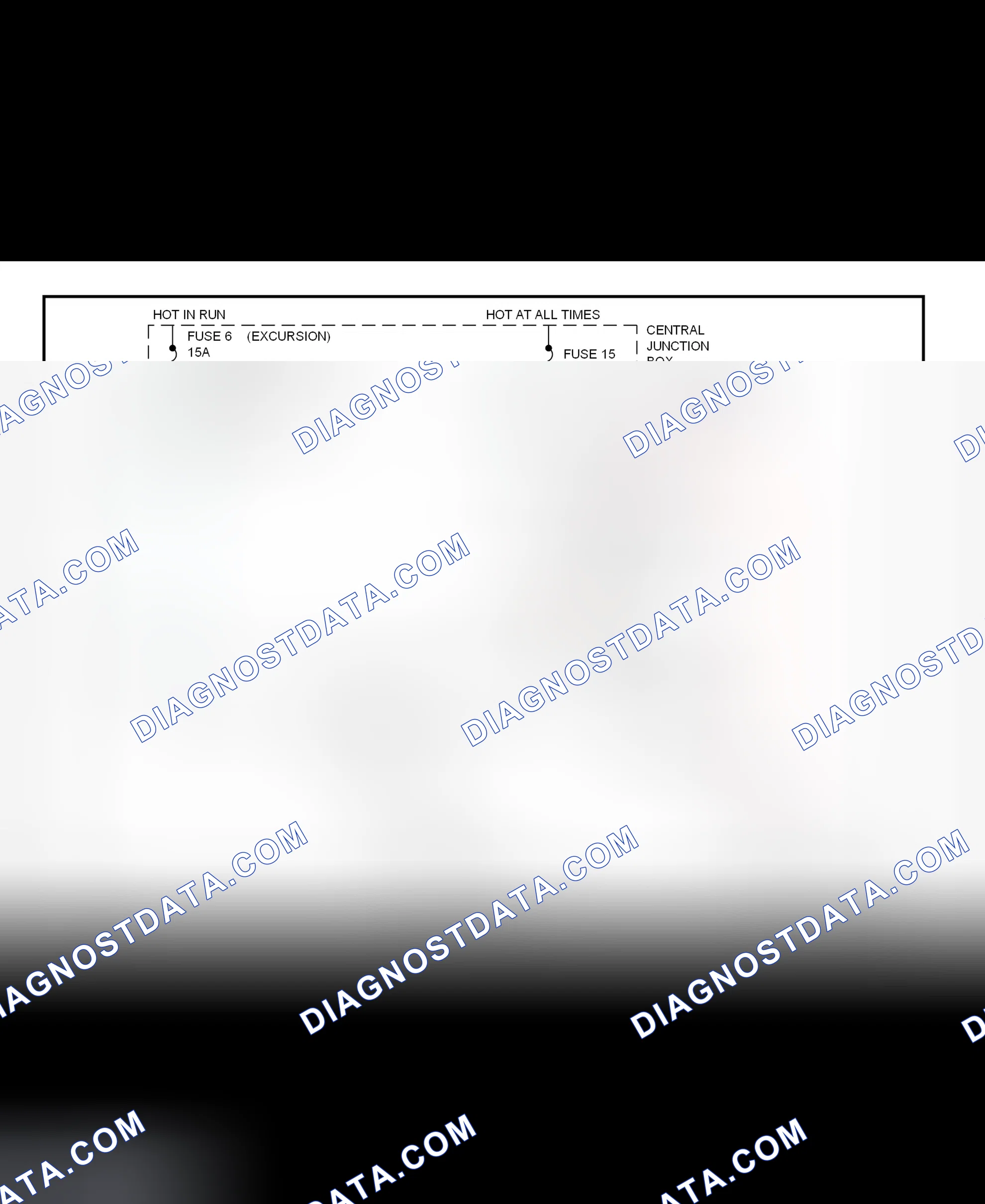 Fig. 19: Shift Interlock System Wiring Diagram (Excursion & F250/F350 Super Duty Pick-Ups)