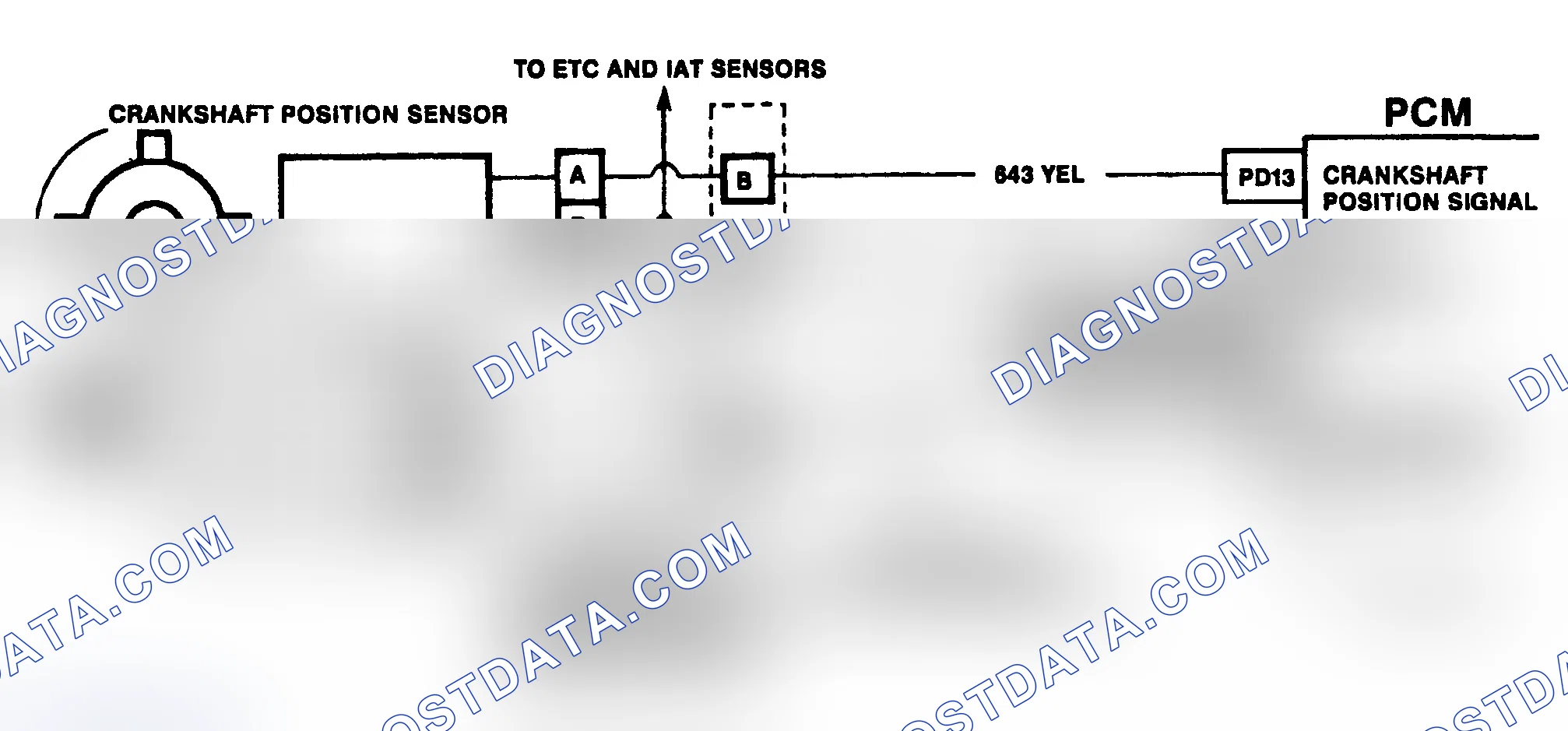 Scheme 327: DTC 19 Schematic ("C" & "K" Series) Crankshaft Position Reference Error