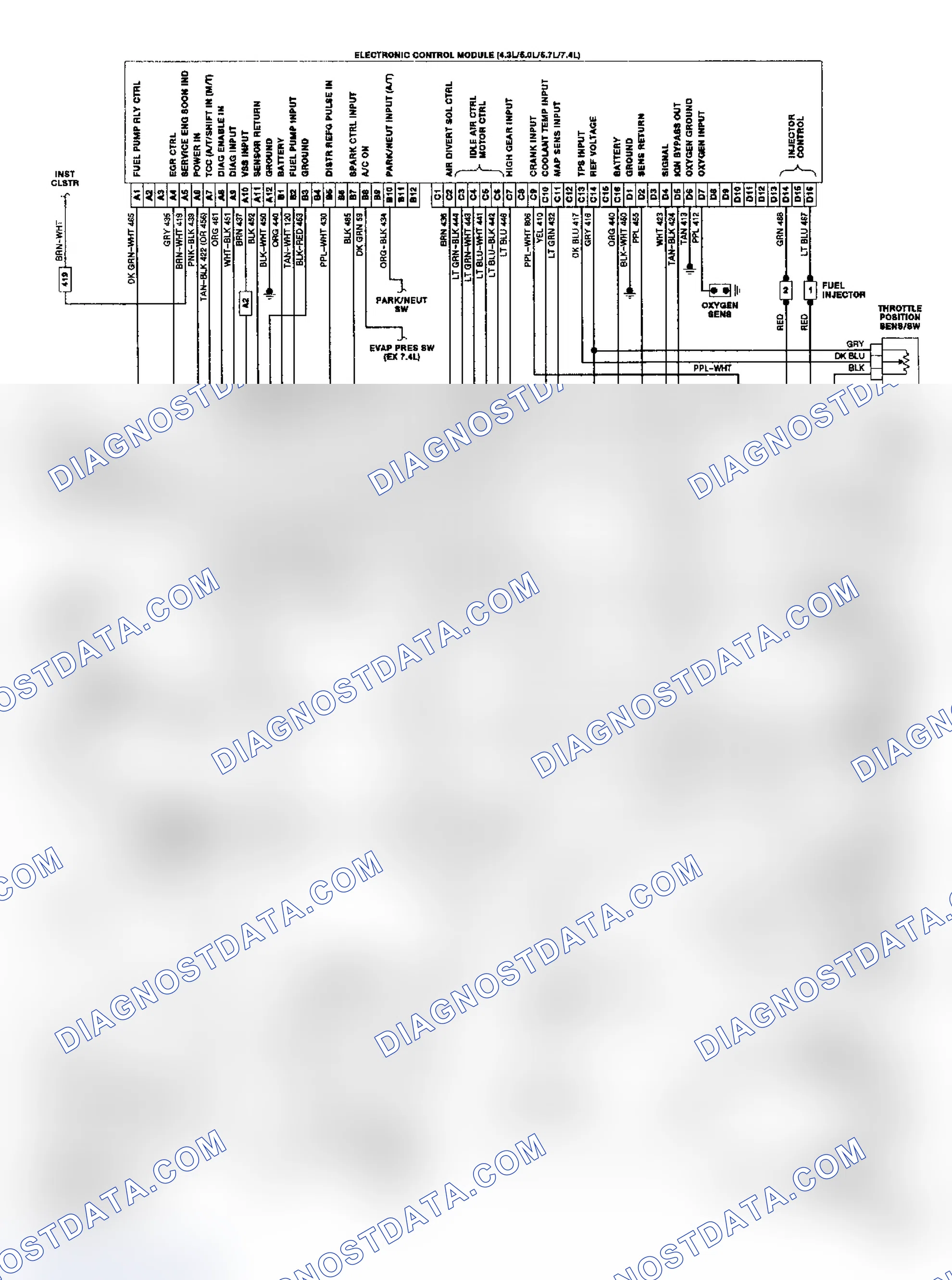 Scheme 18: "G" Series TBI/CCC Wiring Diagram