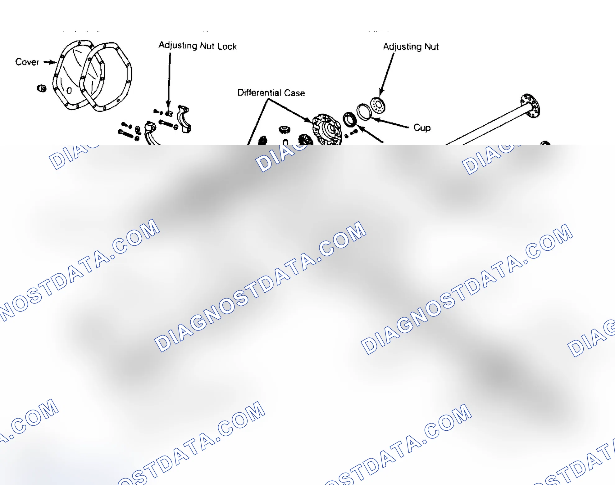 Scheme 2: Exploded View of 10 1/2" Ring Gear Axle Assembly