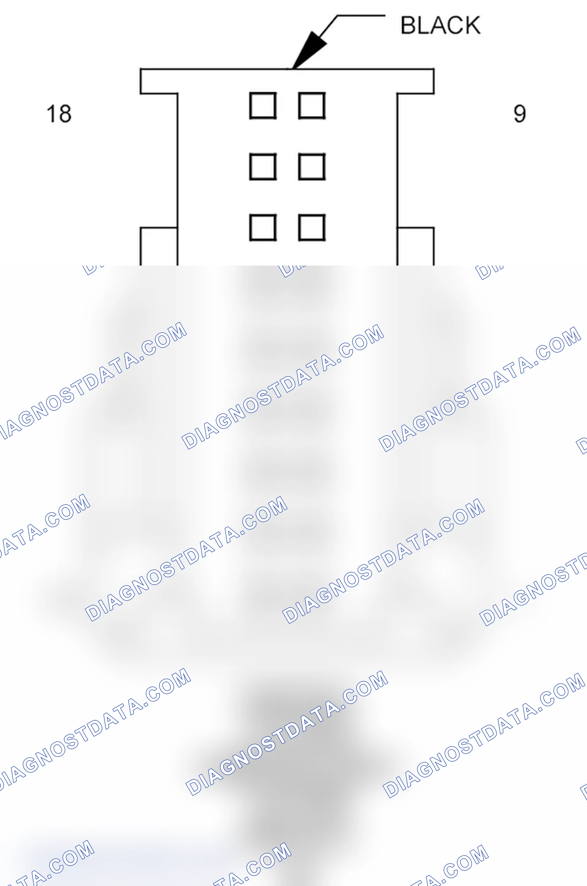 Scheme 101: Central Locking Pump Module/Security System Module Connector End View (C3)