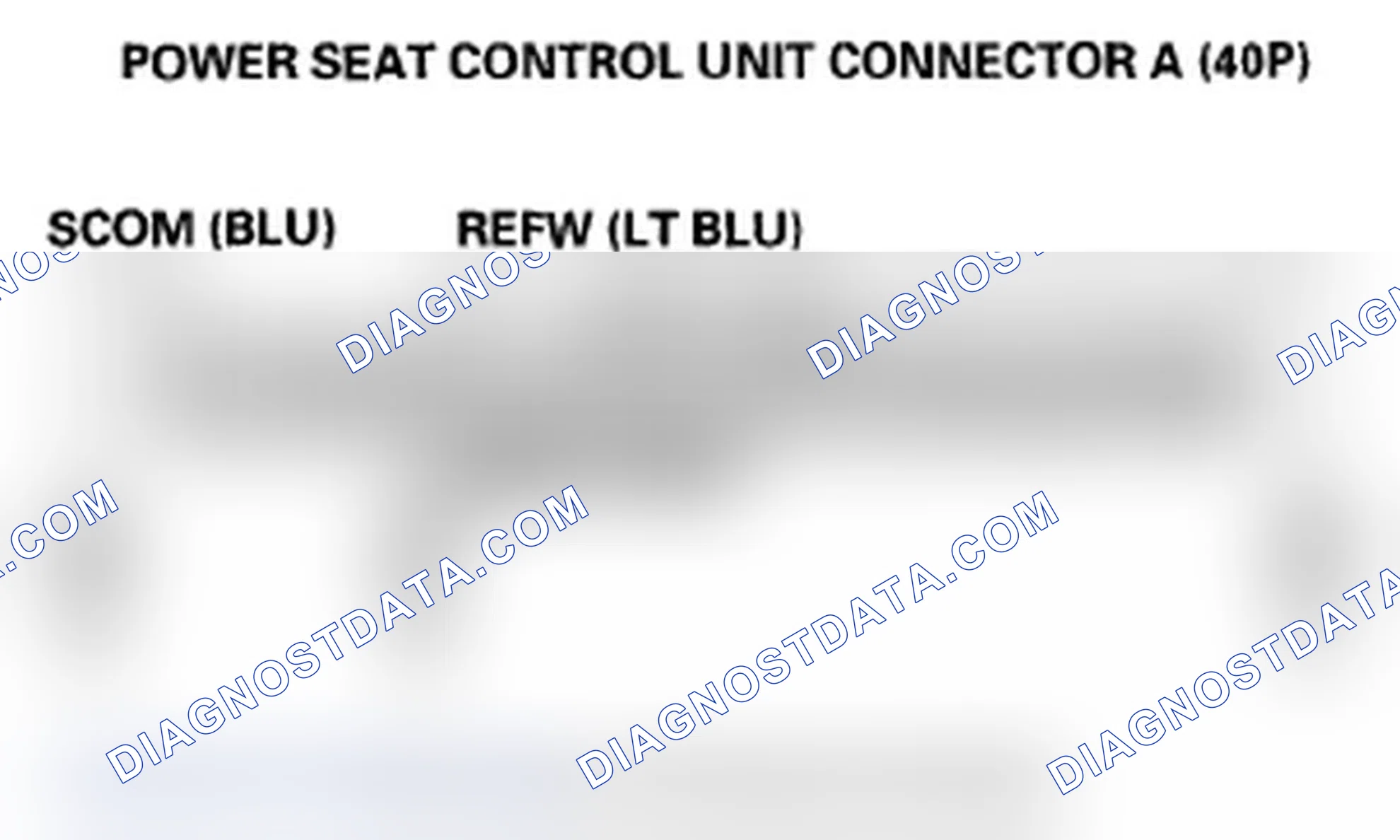 Scheme 72: DTC B1845: Power Seat Recline Switch Circuit Malfunction