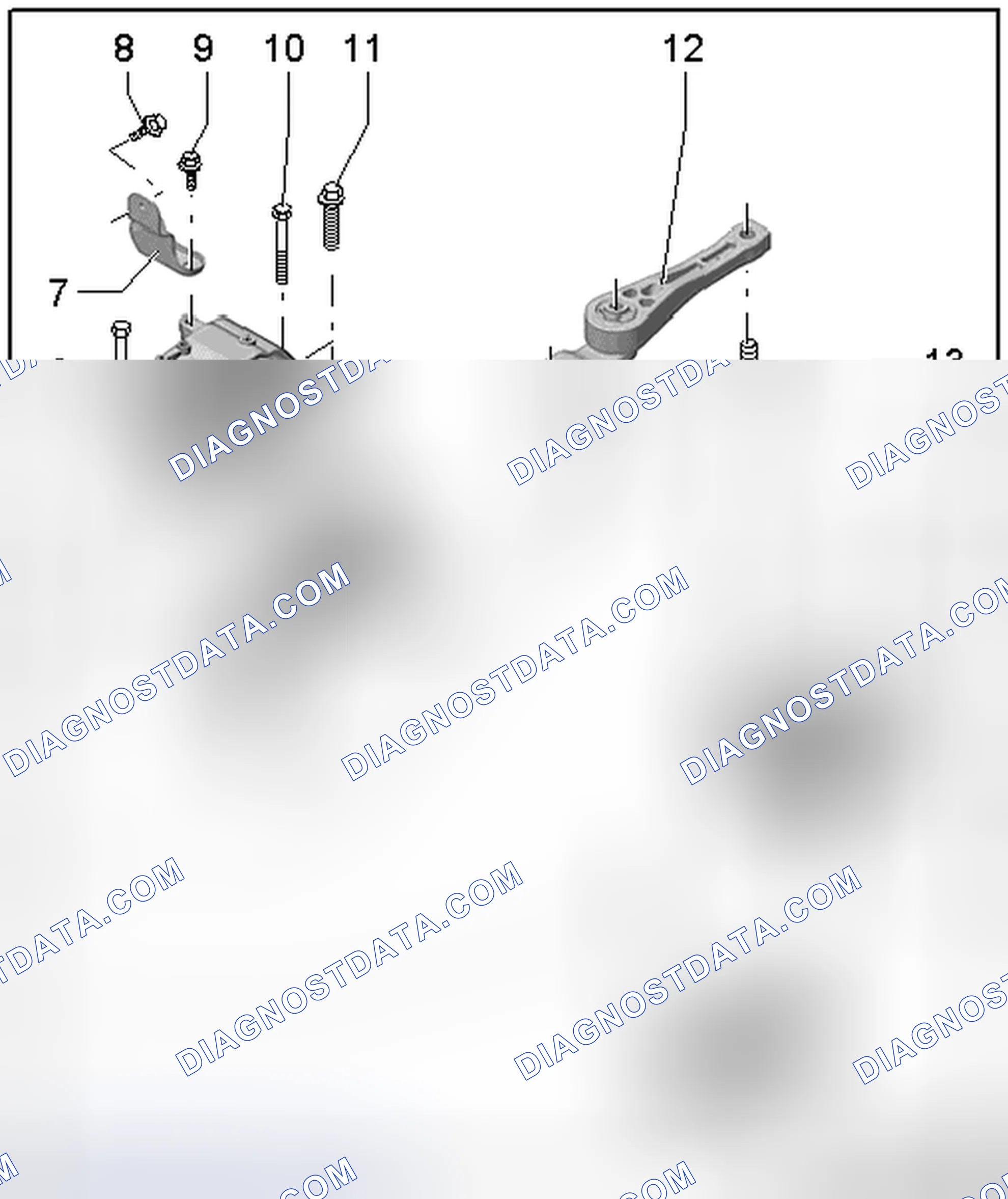 Scheme 60: ENGINE AND TRANSMISSION MOUNT OVERVIEW