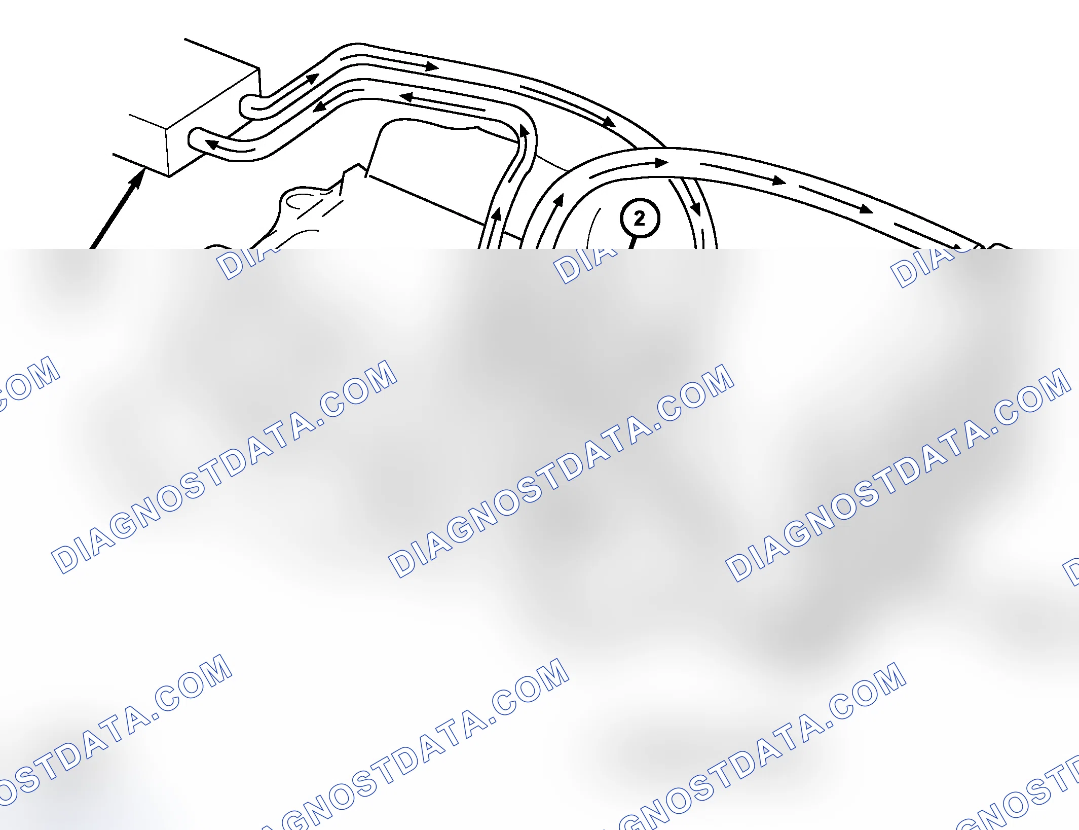 Scheme 7: DESCRIPTION - COOLING SYSTEM FLOW - 5.9L ENGINE