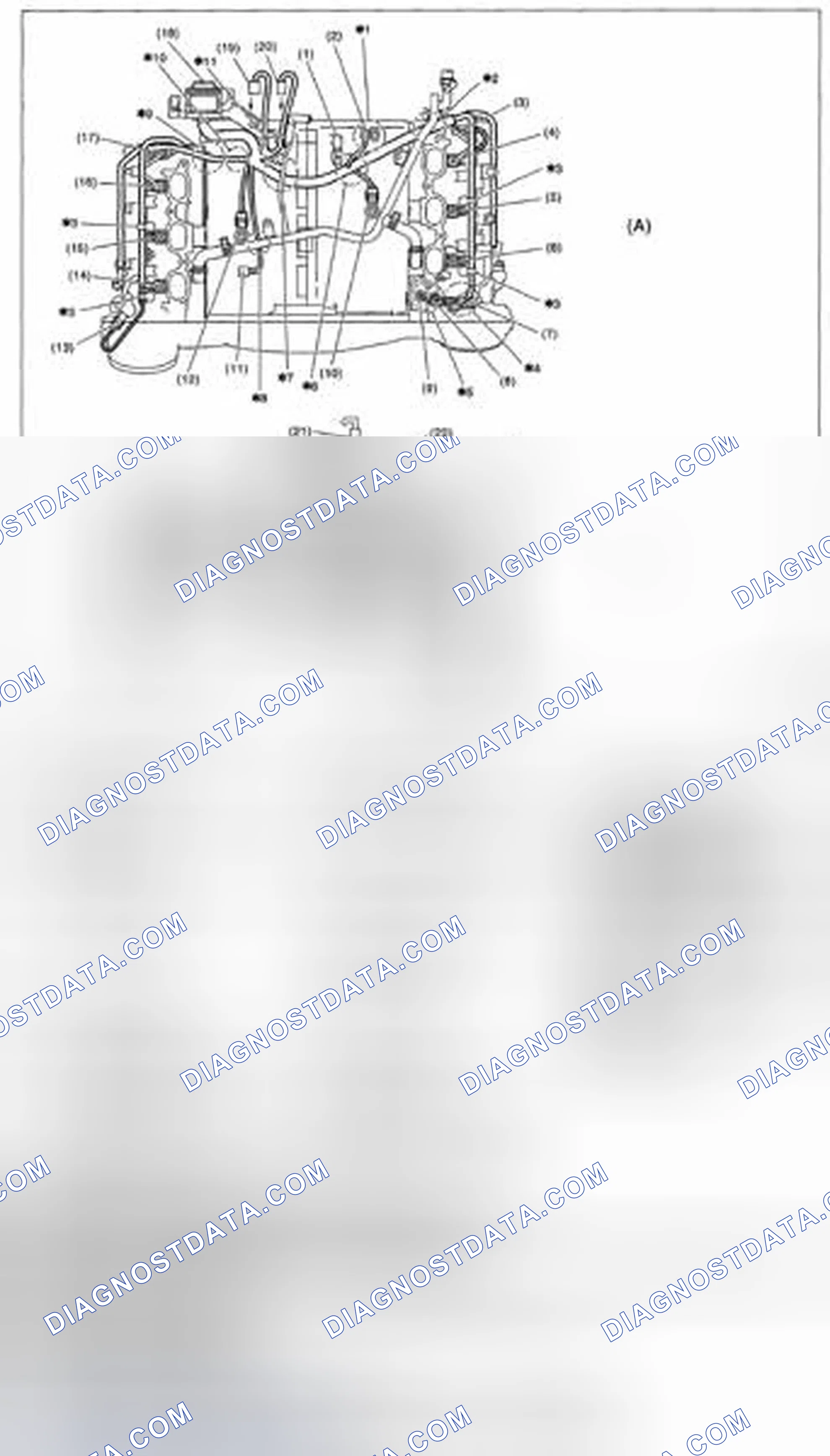 Scheme 474: Engine harness assembly diagram 1