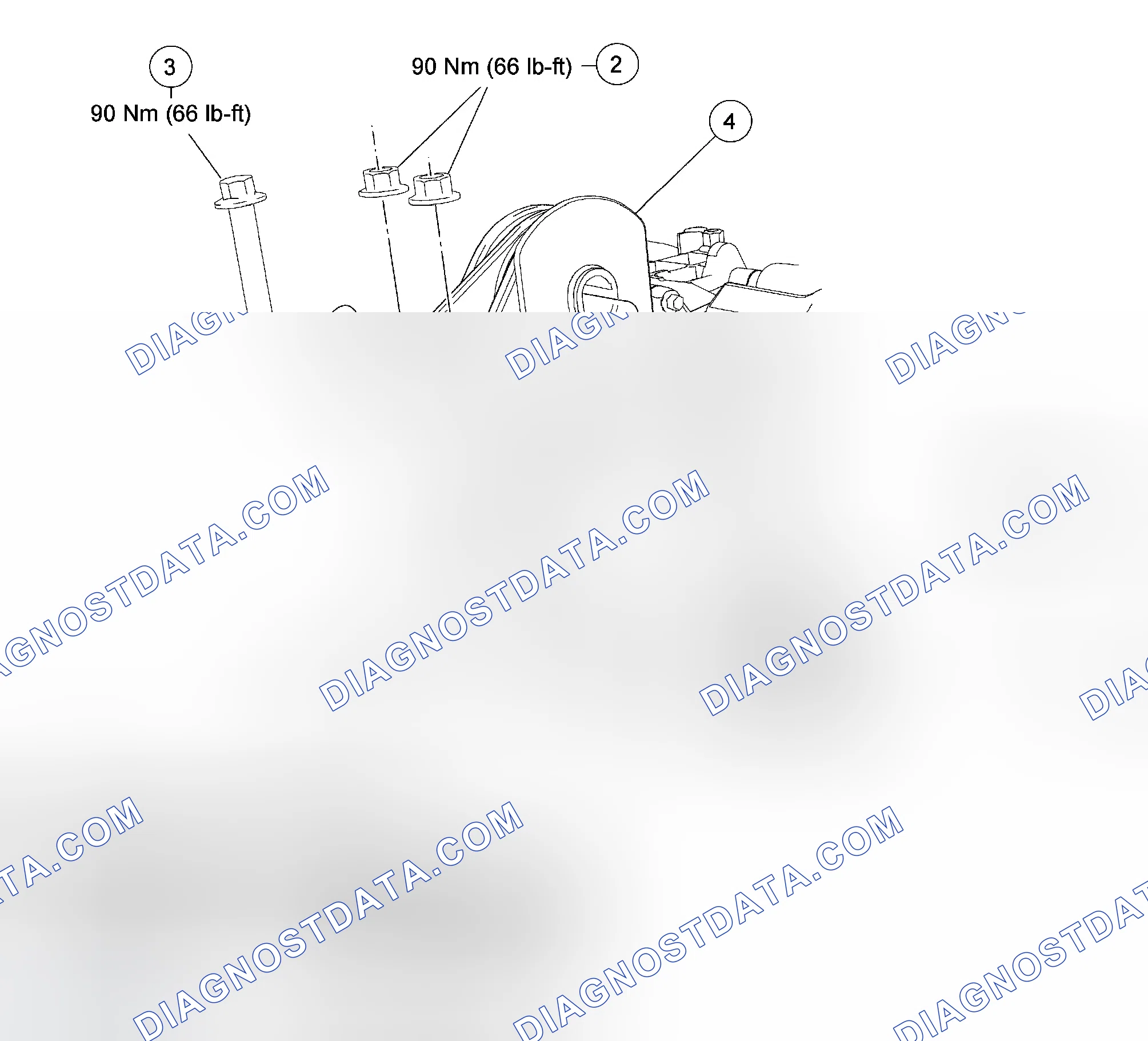 Scheme 94: Transaxle Support Insulator - Lower, Rear, 3.0L DOHC