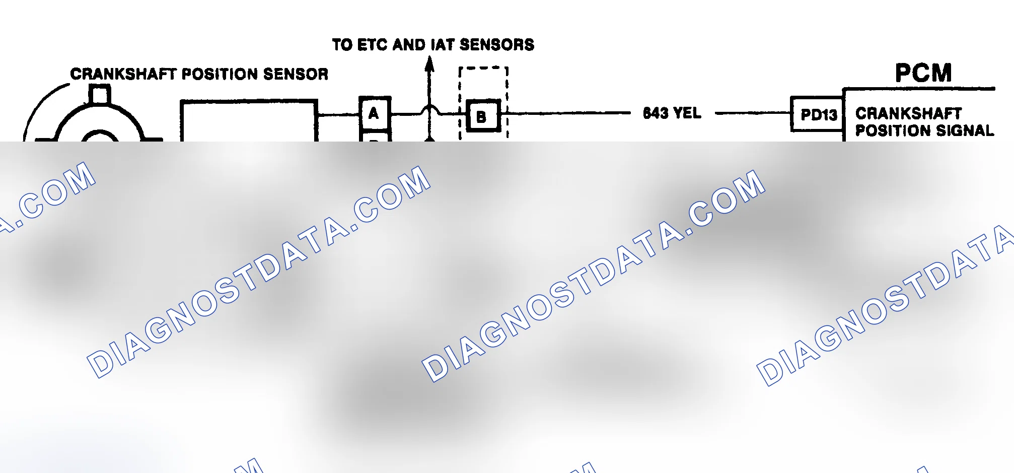 Scheme 183: DTC 19 Schematic ("C" & "K" Series) Crankshaft Position Reference Error