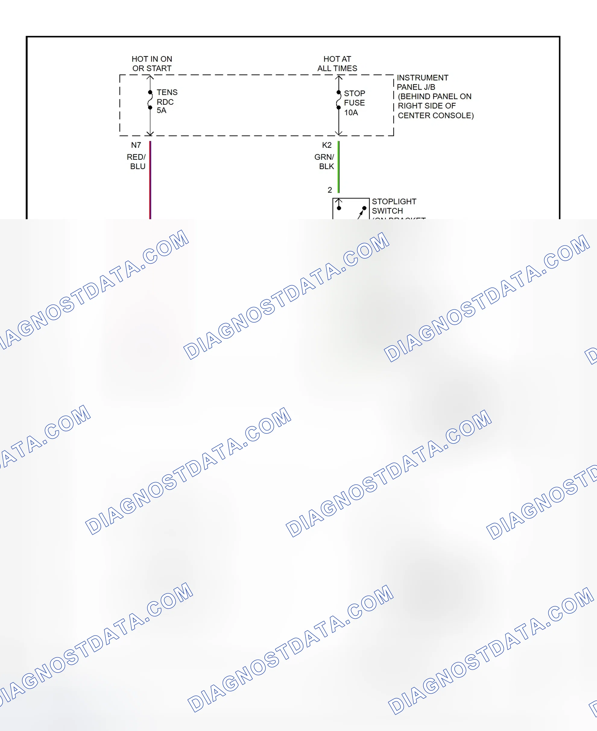 Scheme 320: Shift Interlock System Wiring Diagram (2002 - Toyota Celica)