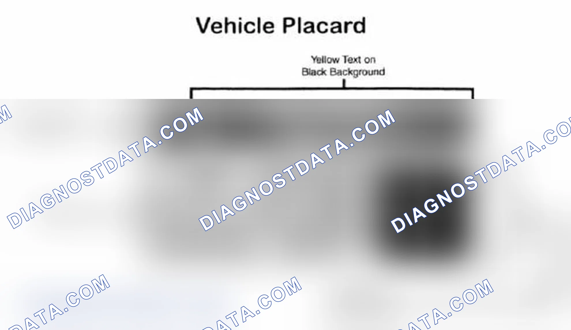Scheme 28: Vehicle Tire Placard - Typical