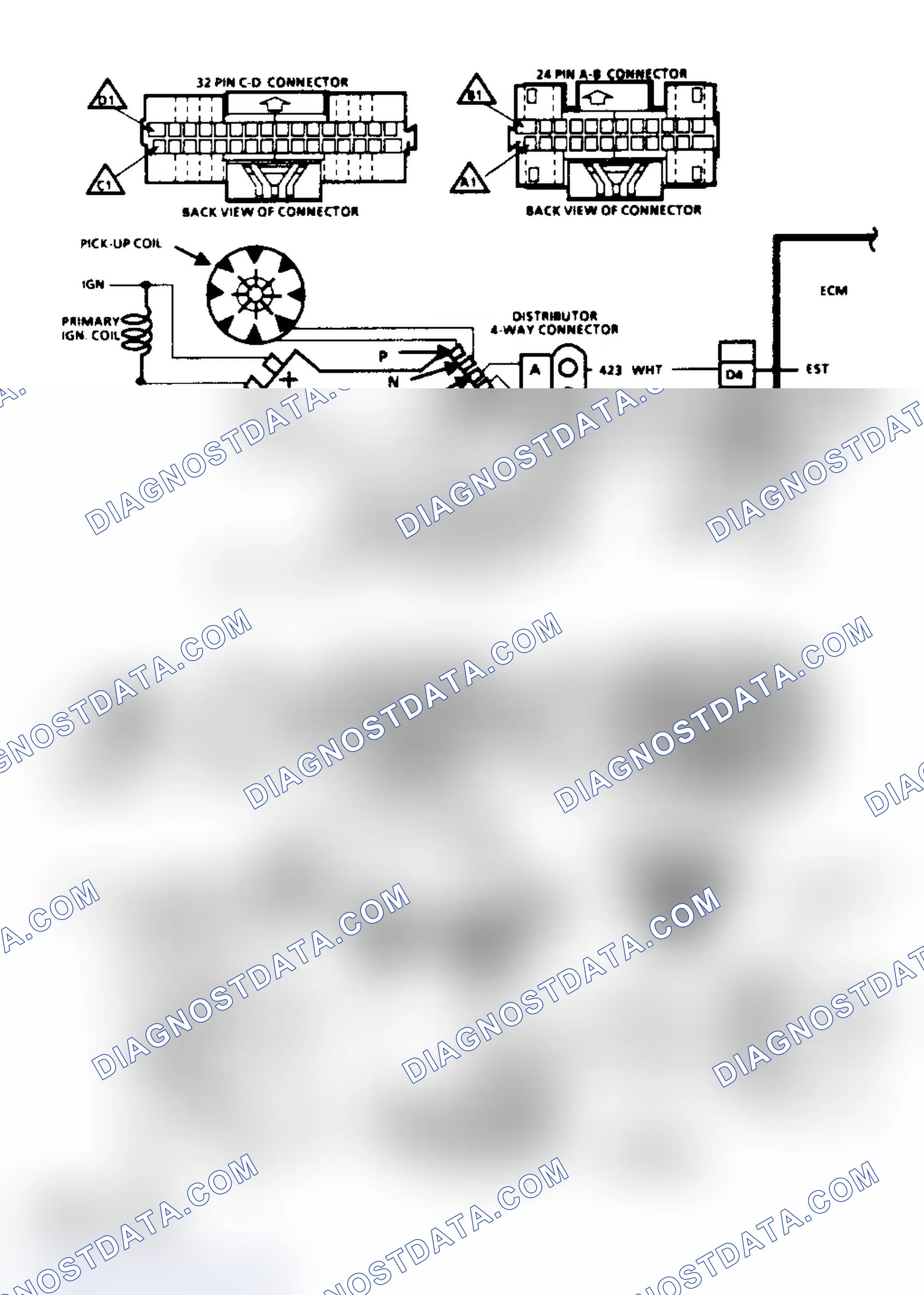 Scheme 517: Code 42 Schematic, Electronic Spark Timing (All Engines)