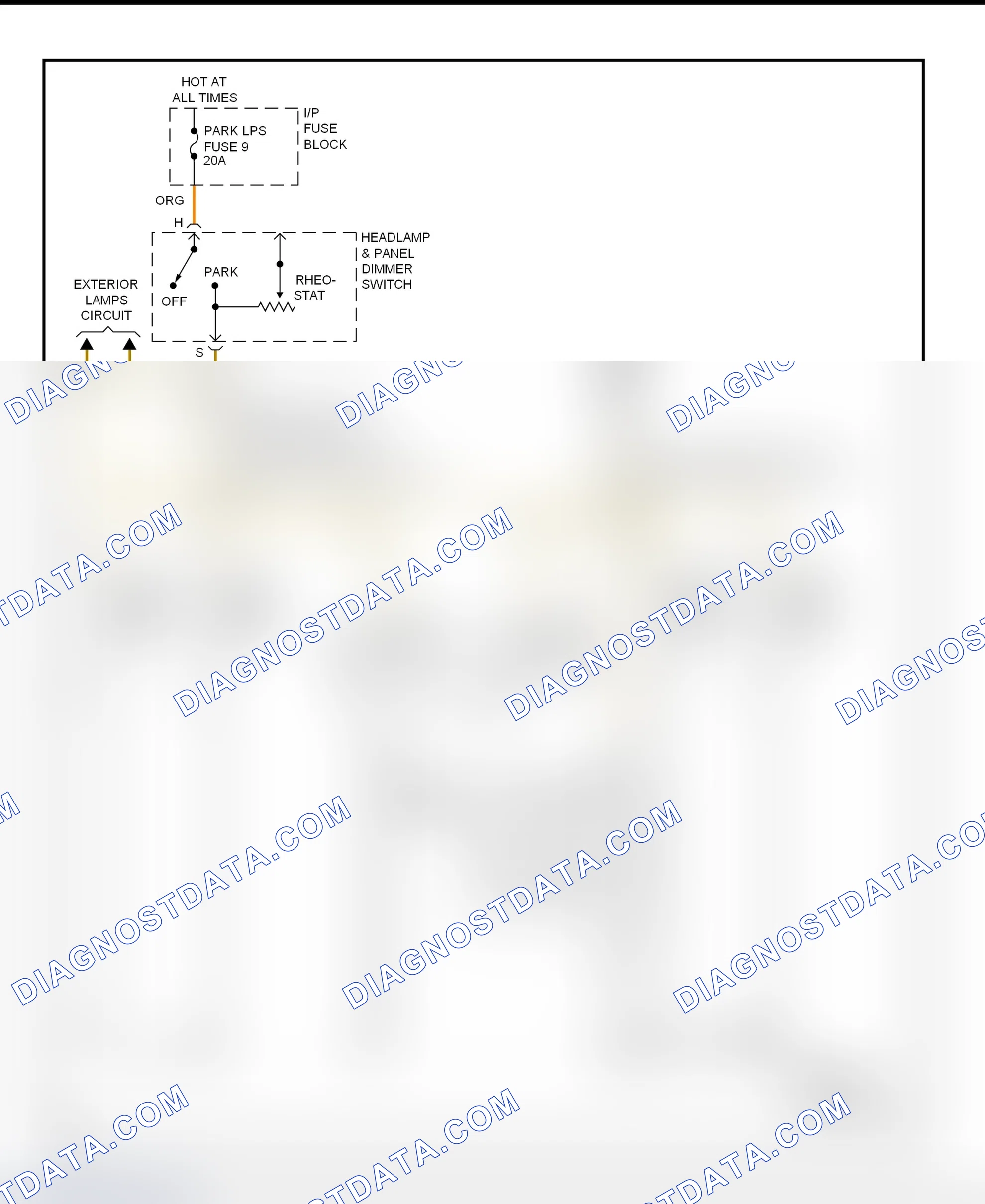 Scheme 36: Exterior Lights Rear Clearance Wiring Diagram (Pickup)