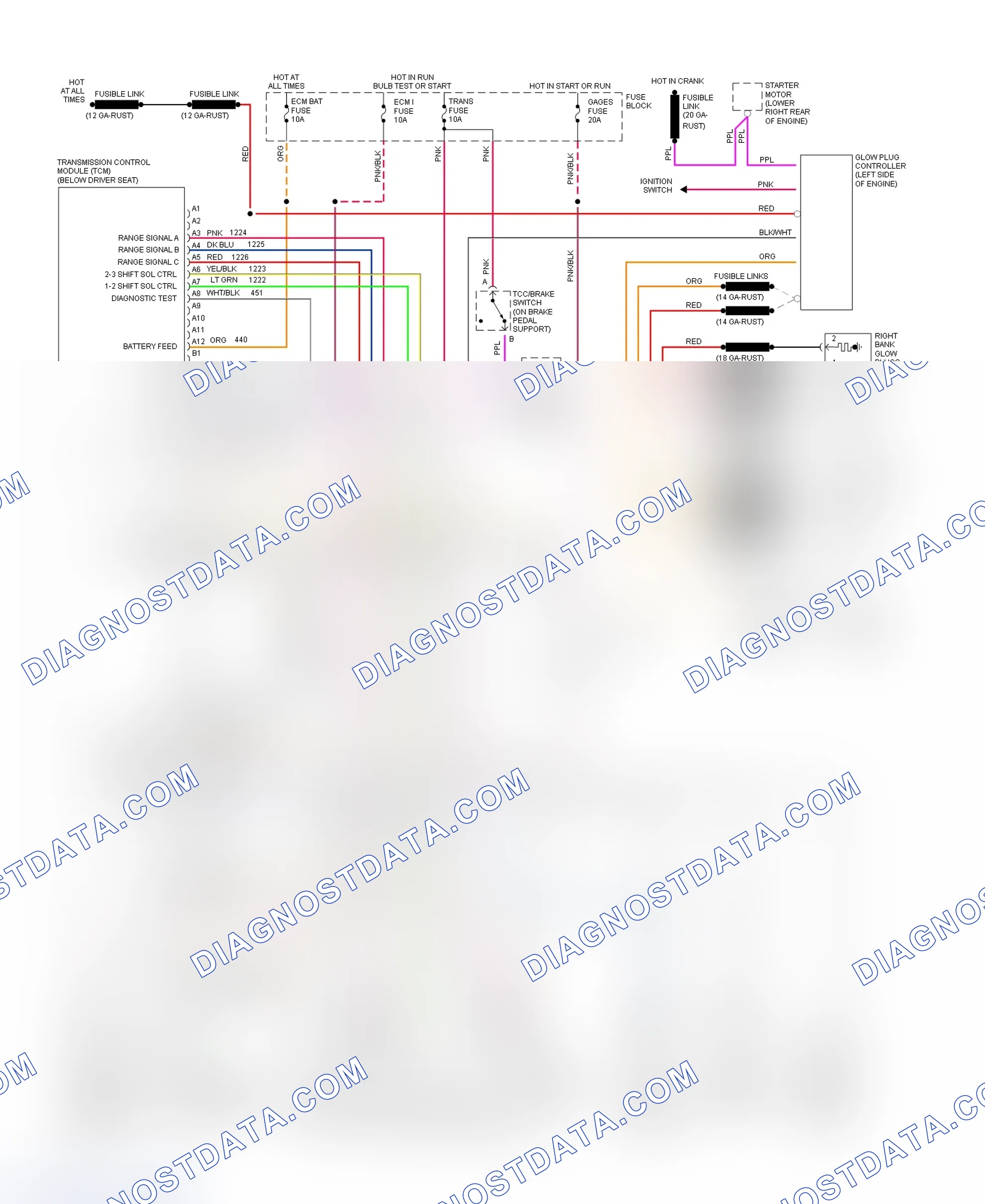 Scheme 397: Wiring Diagram For Van - VIN Y With 4L80-E