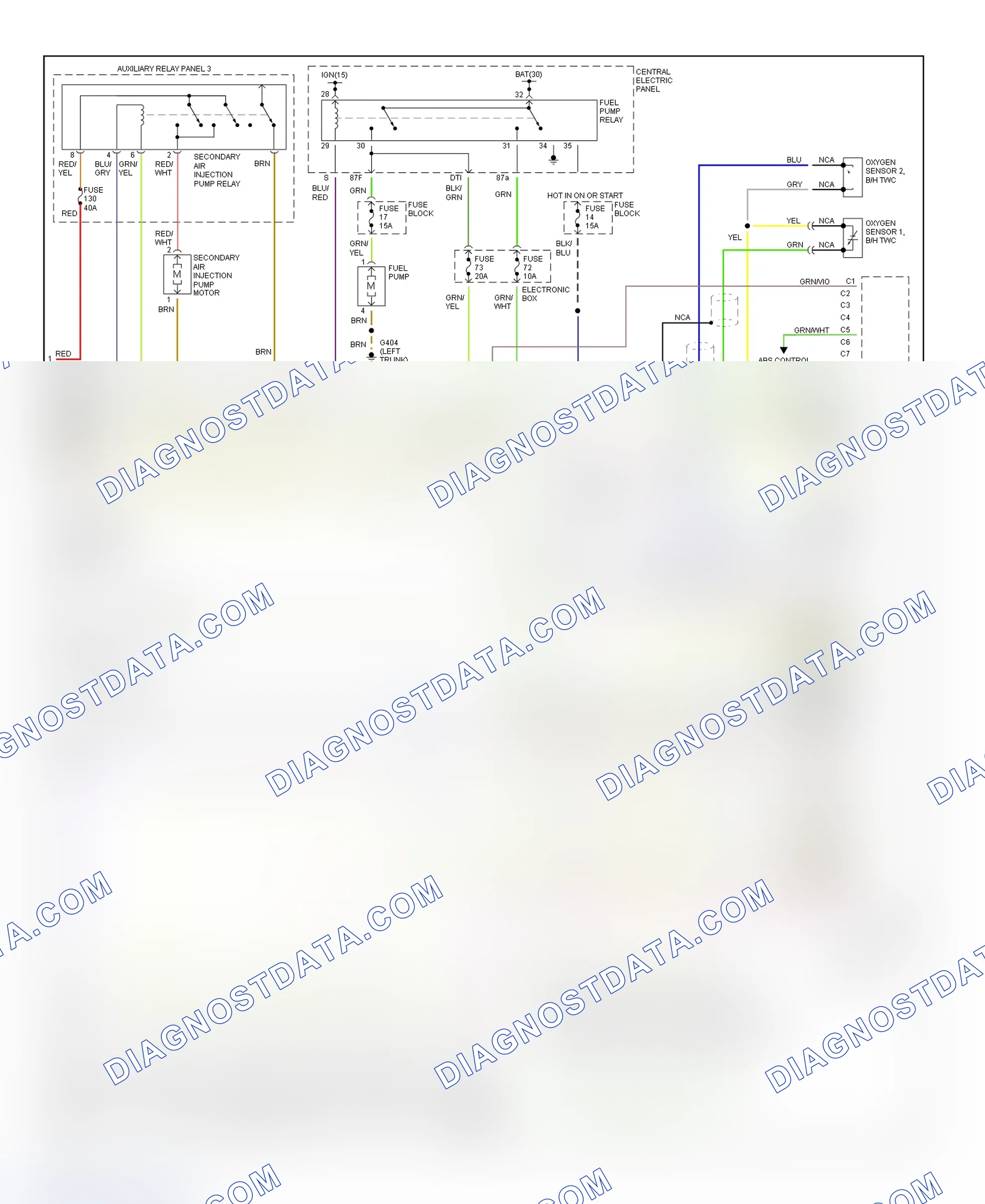 Scheme 4: Wiring Diagram (A6 2.8L - Late Production - 2 Of 2)