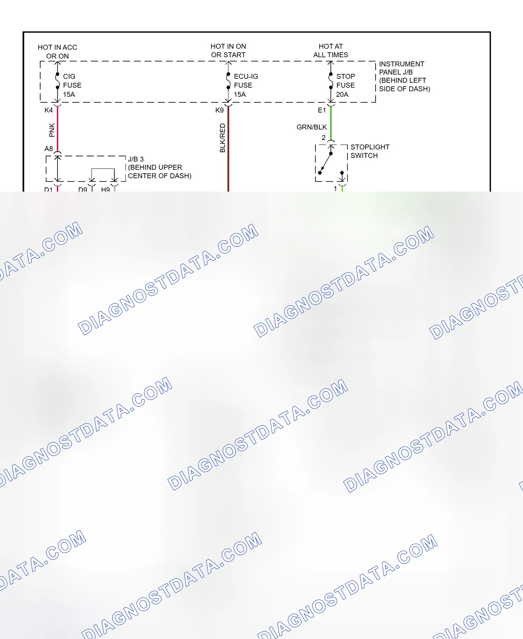 Scheme 403: Shift Interlock System Wiring Diagram (2001 - Lexus RX300)