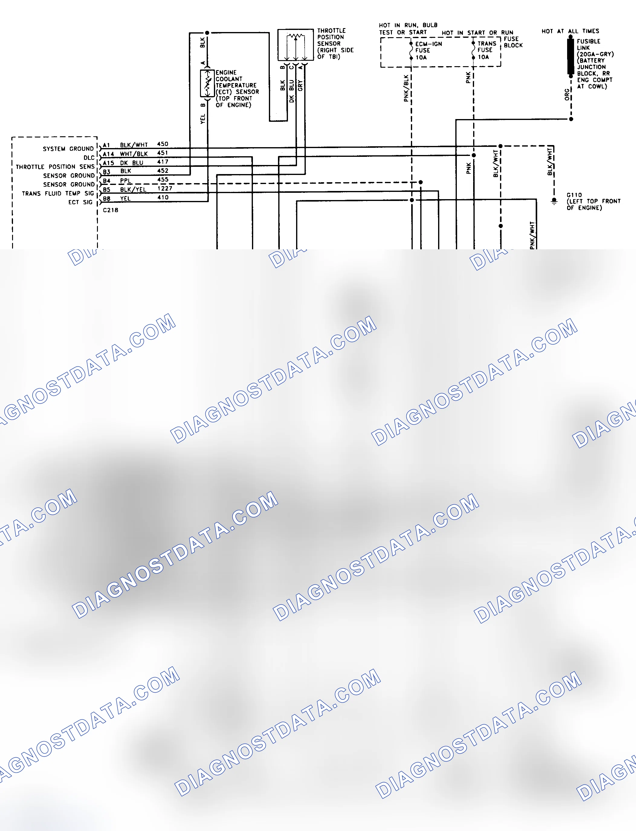Scheme 347: 4L80-E Wiring Diagram (1994 "C" & "K" Series - Gasoline)