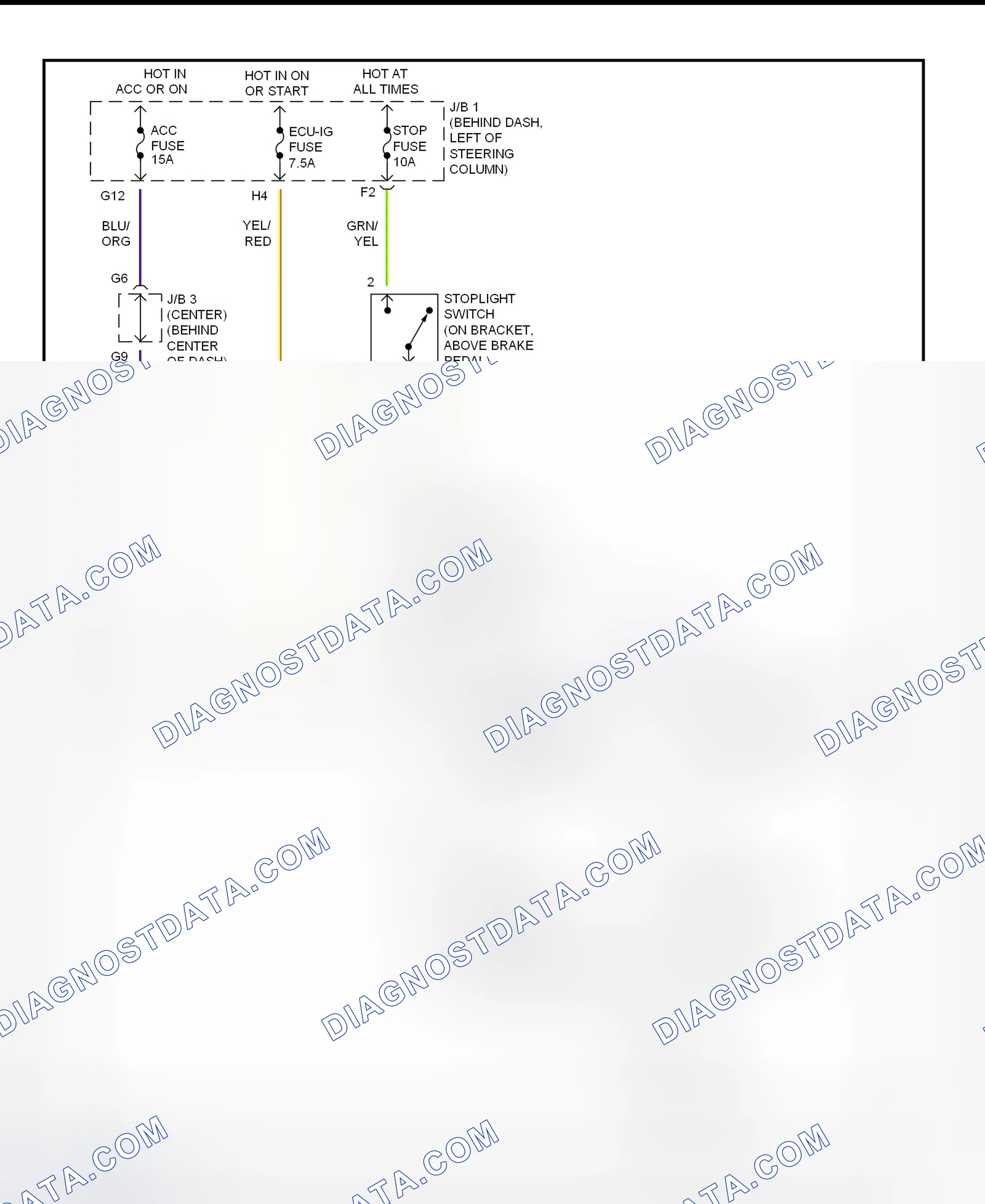 Scheme 328: Shift Interlock System Wiring Diagram (2002 - Toyota Tacoma)