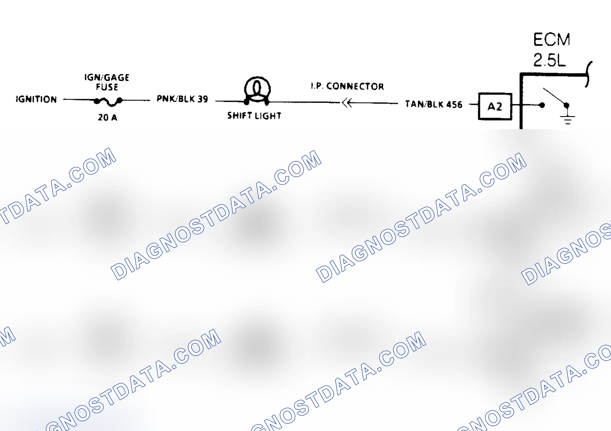 Scheme 47: Manual Transmission Shift Light Check Schematic