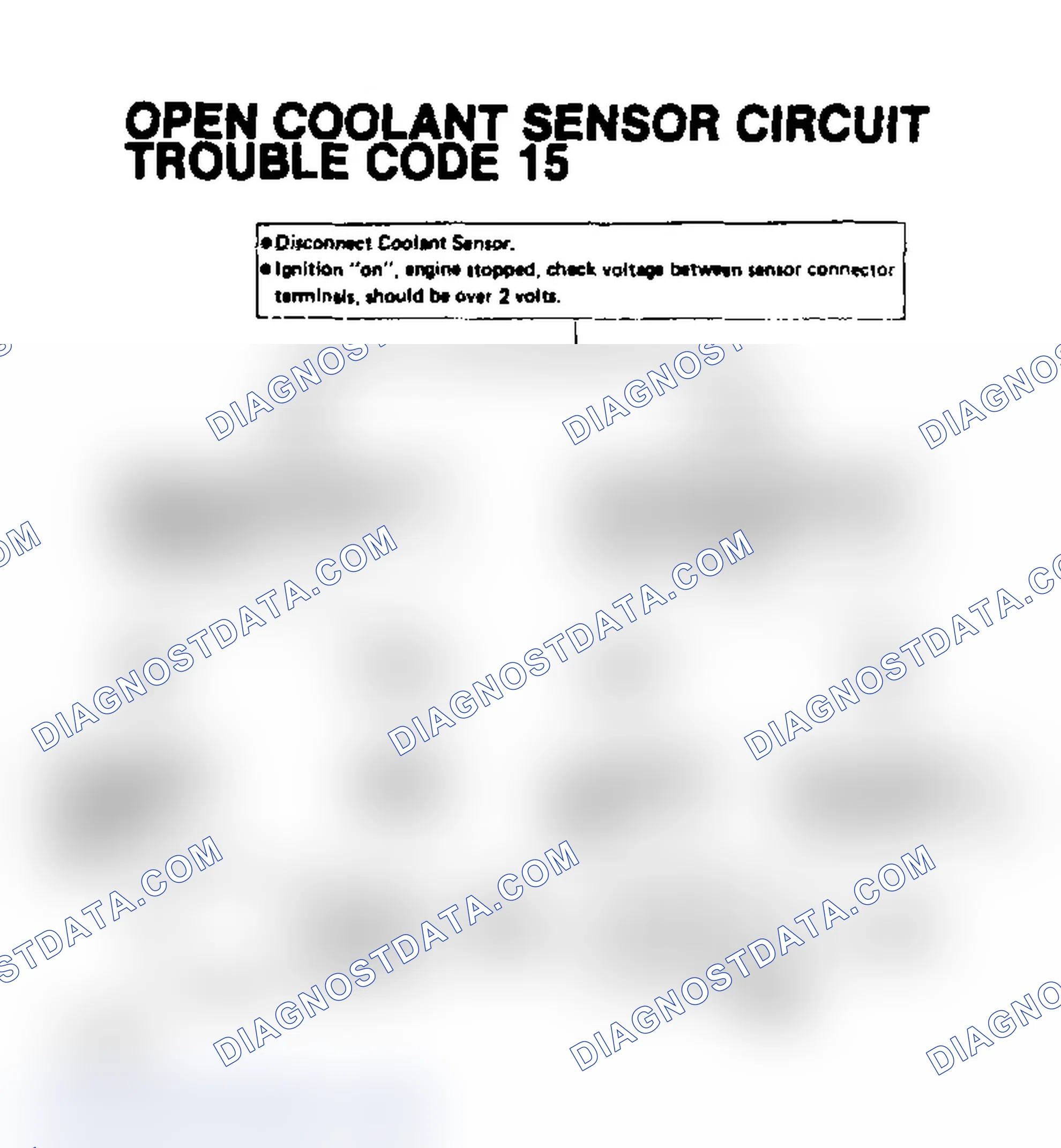 Scheme 26: Chart 10, Trouble Code 15, Open Coolant Sensor Circuit