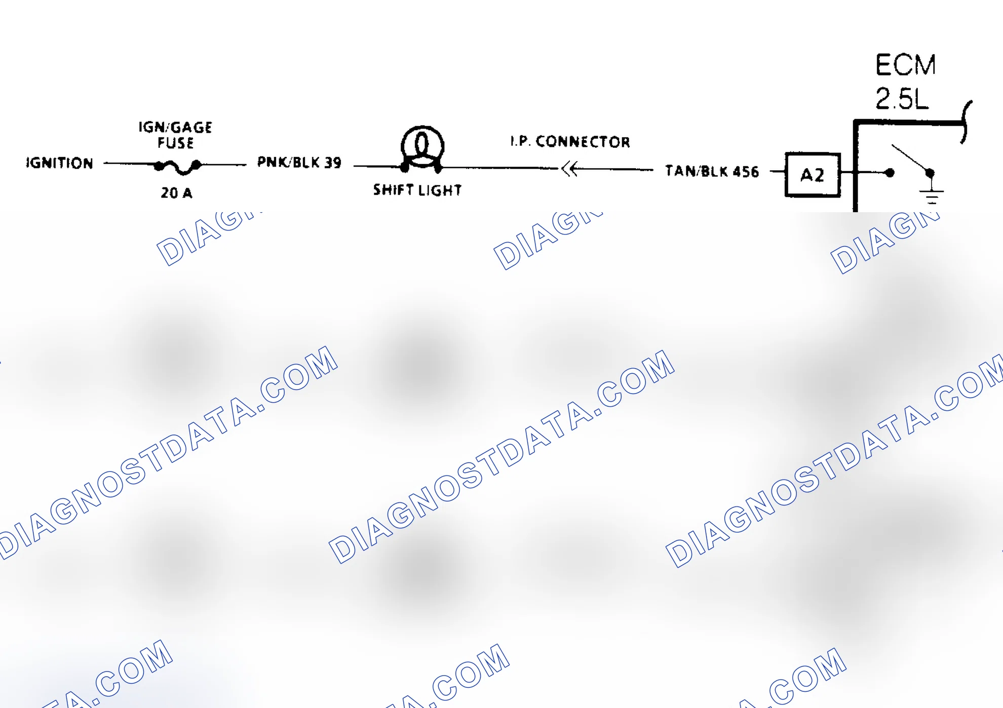 Scheme 137: Manual Transmission Shift Light Check Schematic