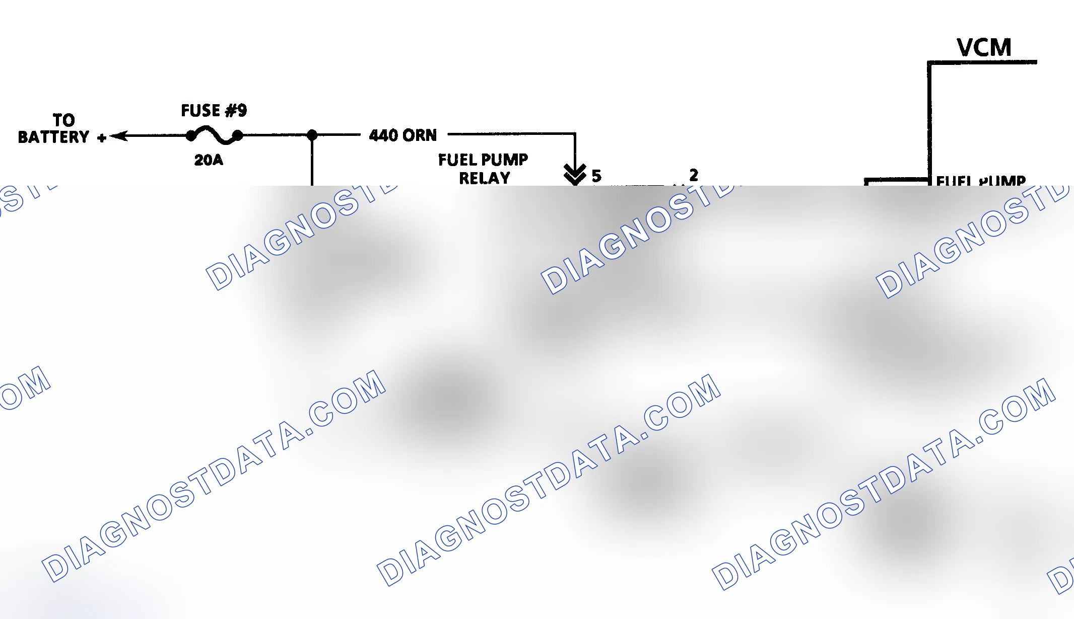 Scheme 224: Code P1222 Schematic ("S" & "T" Series 4.3L - VIN Z) Fuel Pump Voltage Low
