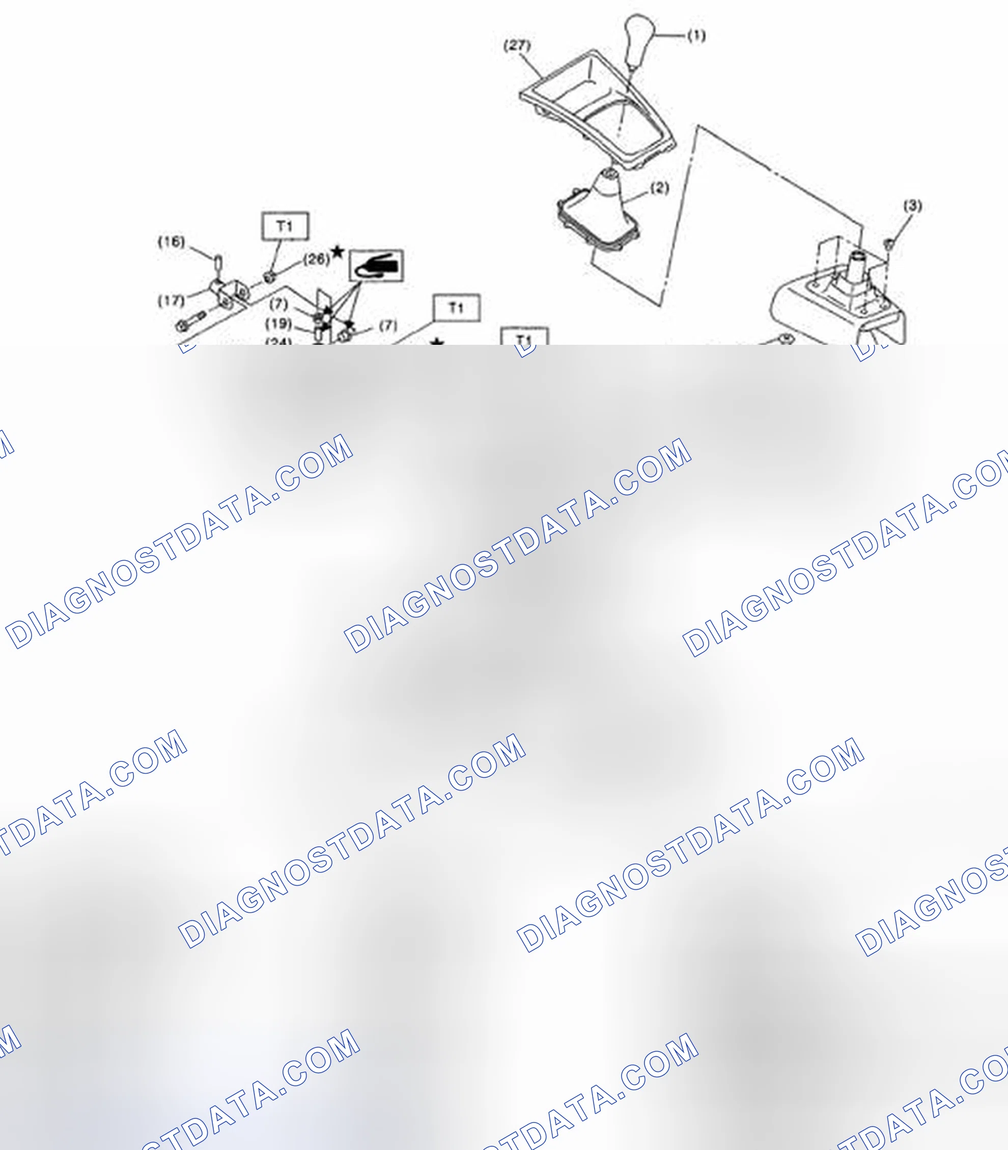 Scheme 3: Identifying MT Gear Shift Lever Components