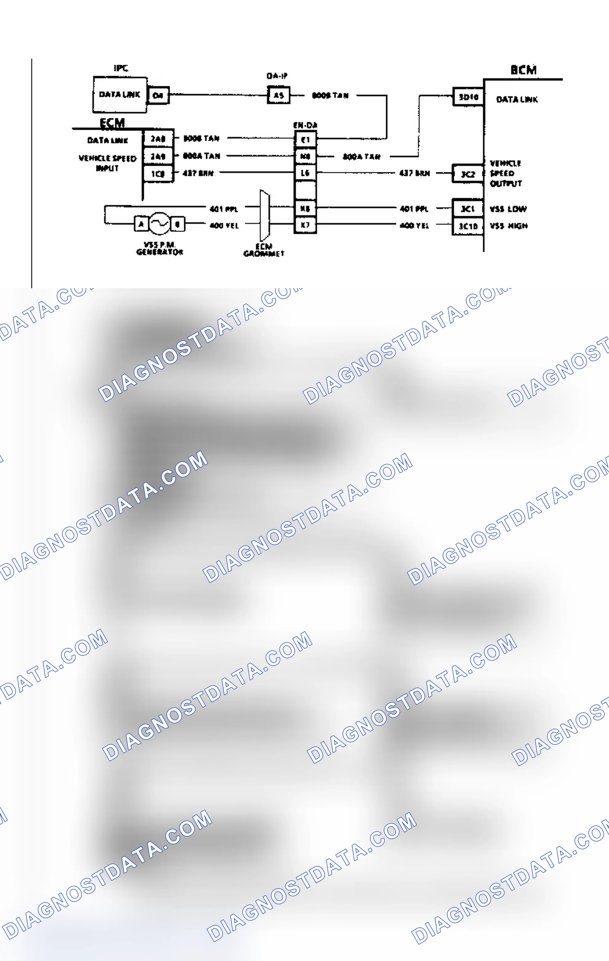 Scheme 141: Code E024, Vehicle Speed Sensor (VSS) Circuit