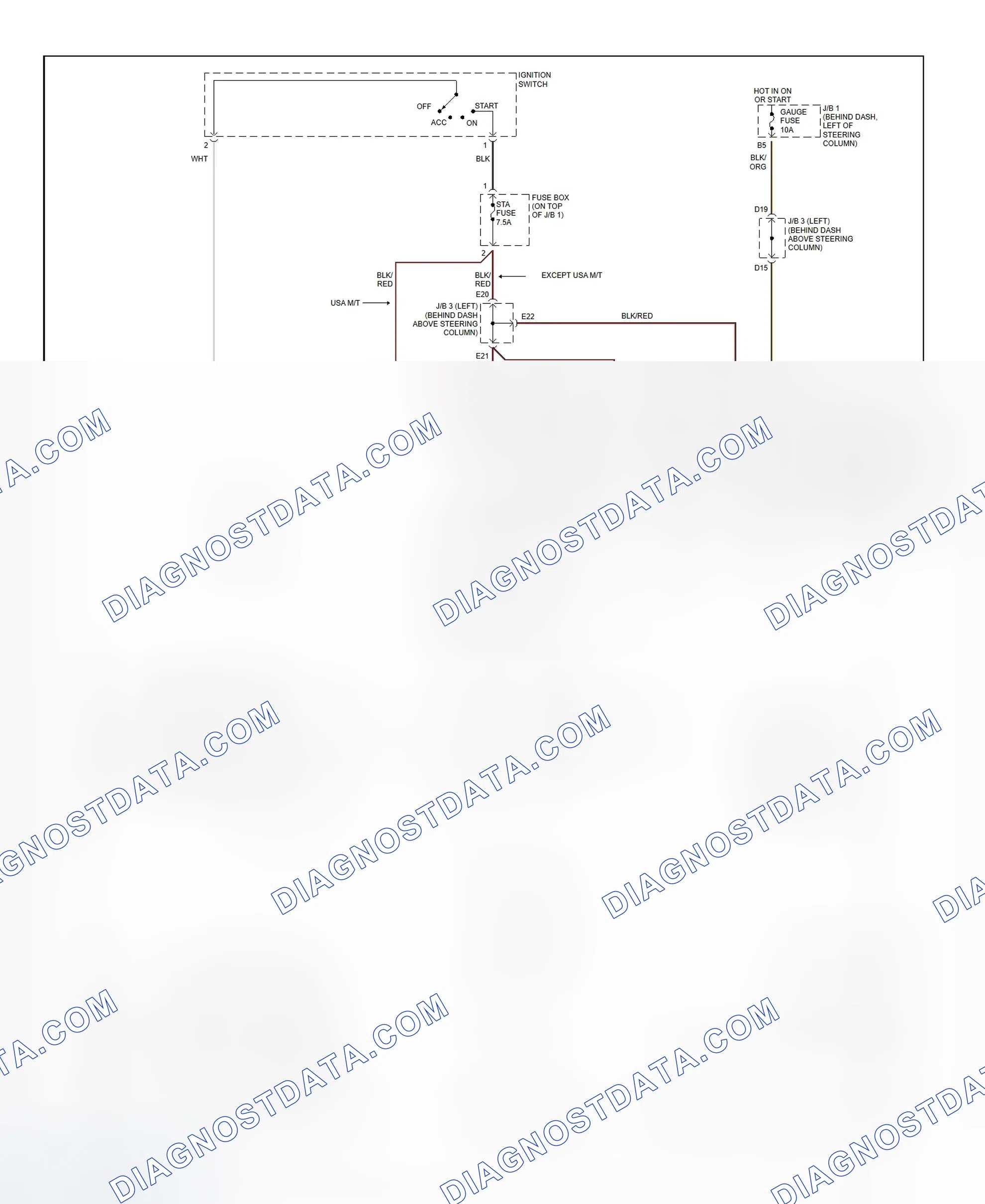Fig. 33: Starting System Wiring Diagram (Tacoma - 2.7L)