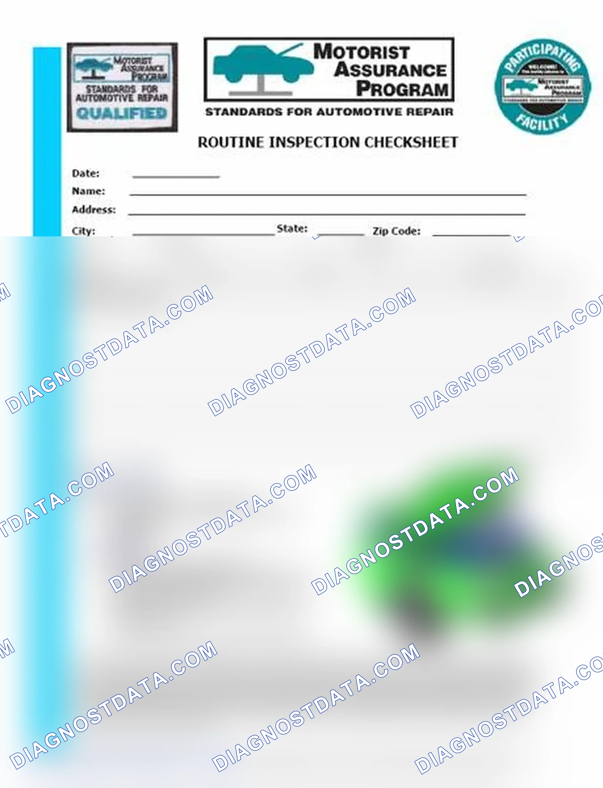 Scheme 26: Routine Inspection Checksheet (1 Of 2)