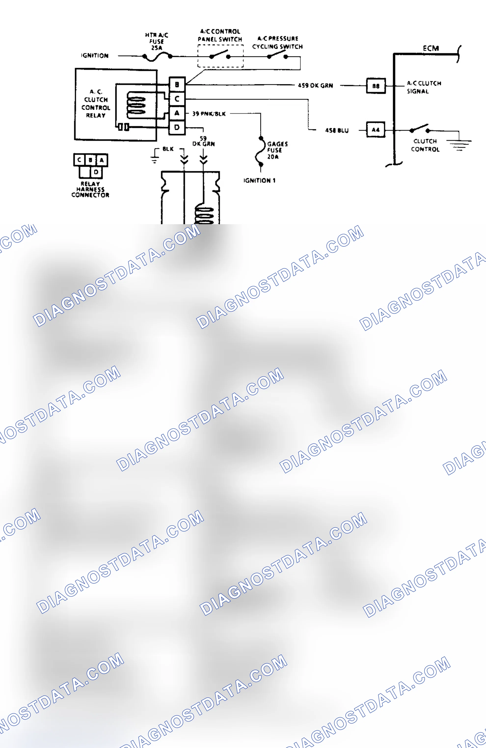 Scheme 154: A/C Clutch Control Diagnosis Flow Chart (2 of 2) (2.5L)