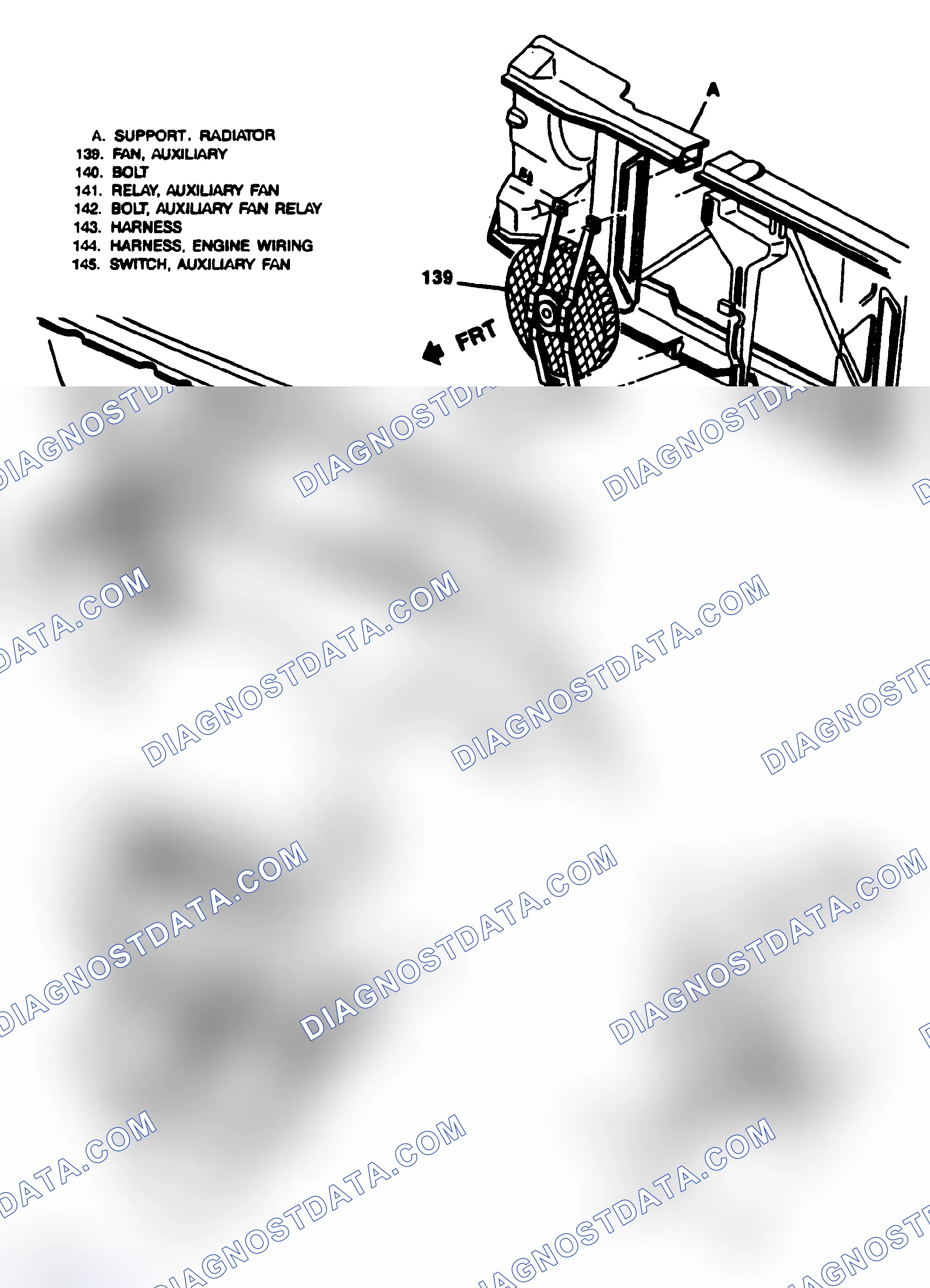 Scheme 2: Auxiliary Coolant Fan (Removal & Installation)