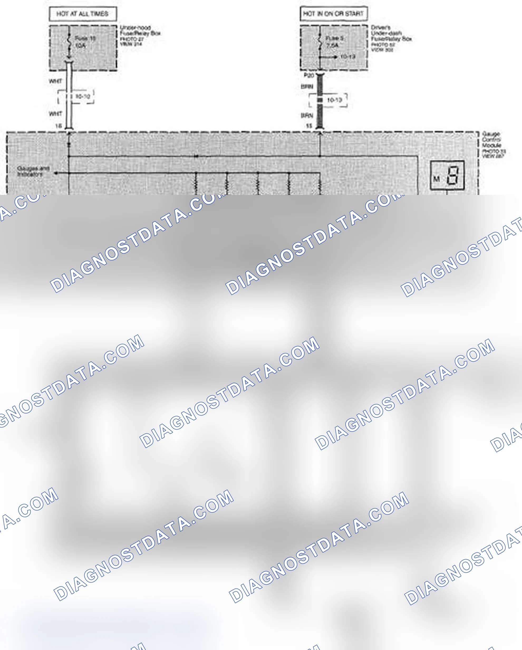 Scheme 224: A/T Gear Position Indicator Circuit Diagram (Page 89)