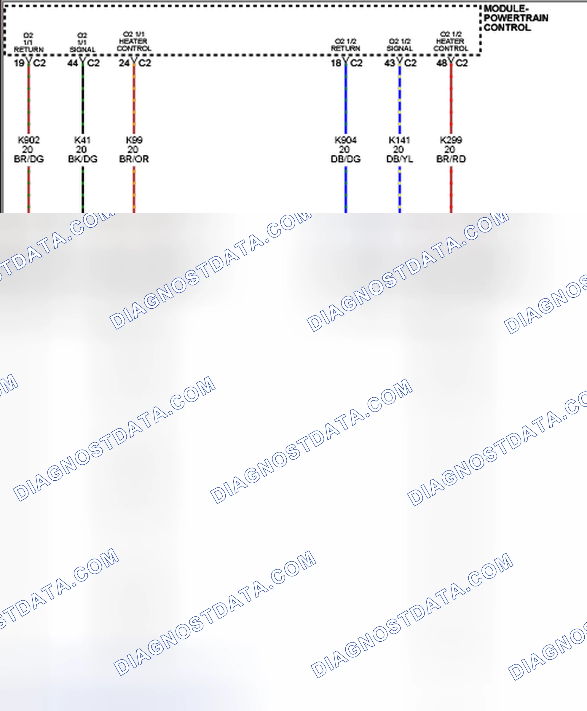 Scheme 494: CHECKING THE OXYGEN SENSOR OPERATION