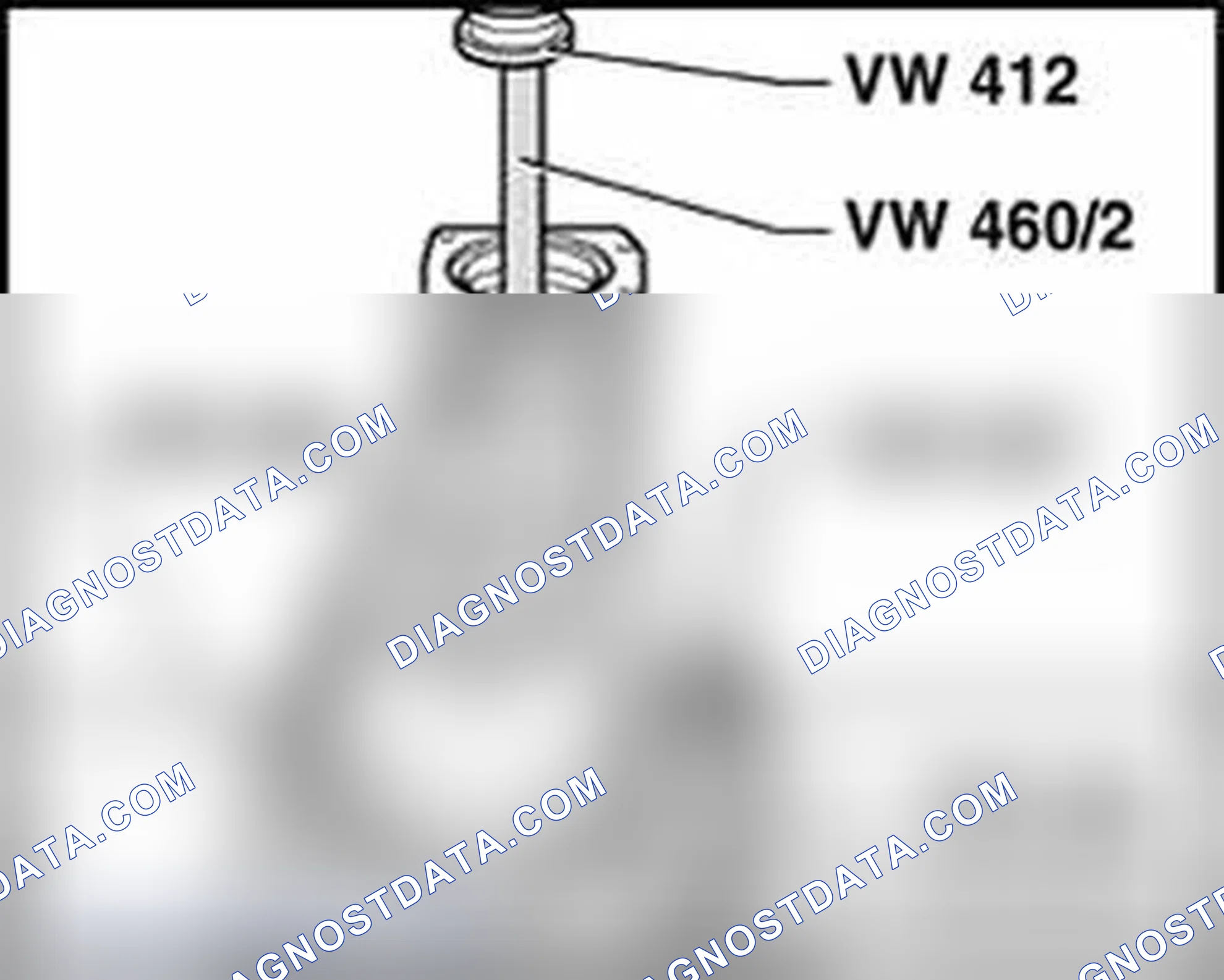 Scheme 75: Pressing drive pinion out of inner race for small taper roller bearing