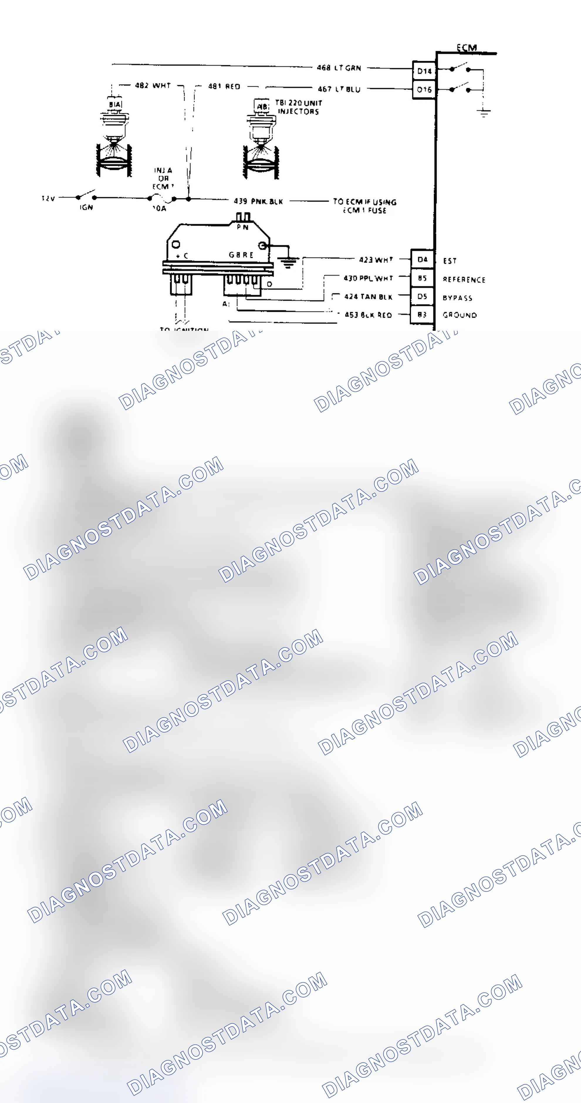 Scheme 37: Chart A4, Injector Circuit Diagnosis (All Other Models)